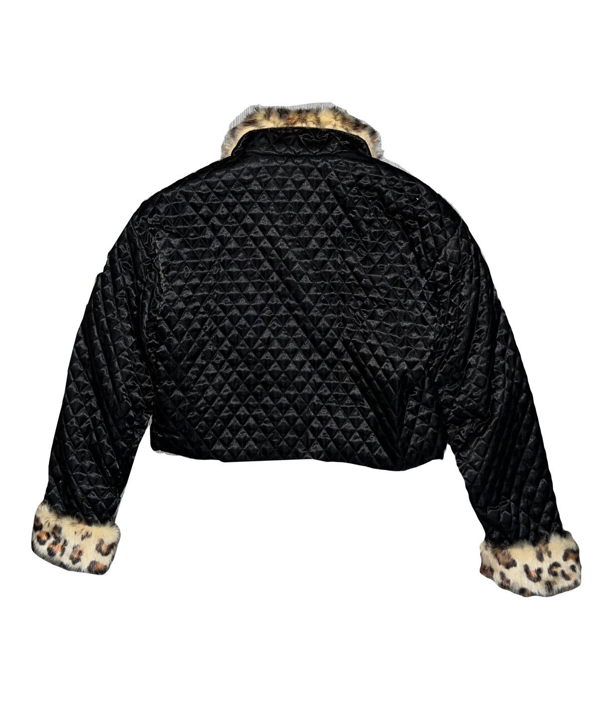 Dolls Kill Current Mood cropped puffer jacket 🐆🖤 Size S / US 4 / IT 40 - 2 Thumbnail