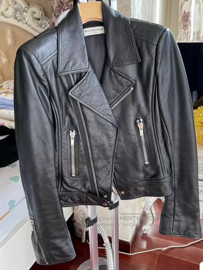 Balenciaga Balenciaga Classic biker leather jacket Size XS / US 0-2 / IT 36-38 - 1 Thumbnail