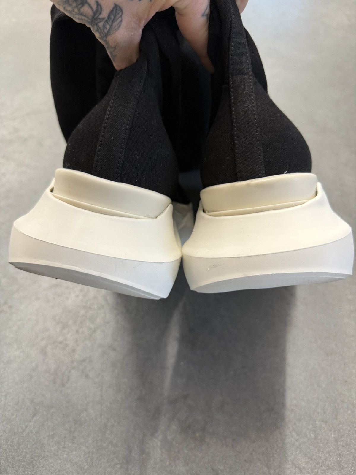 Rick Owens Drkshdw Rick Owens DRKSHDW Abstract Stockings Denim Boots Size US 11 / IT 41 - 8 Thumbnail