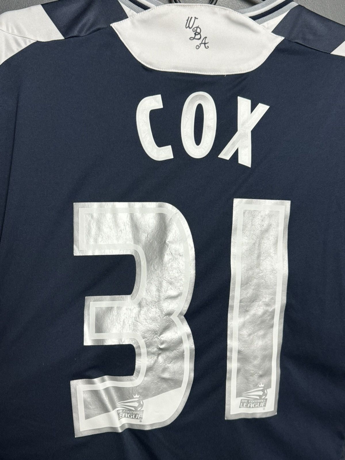 Umbro West Bromwich Albion 09/10 Cox Home Football Jersey Size US M / EU 48-50 / 2 - 3 Thumbnail