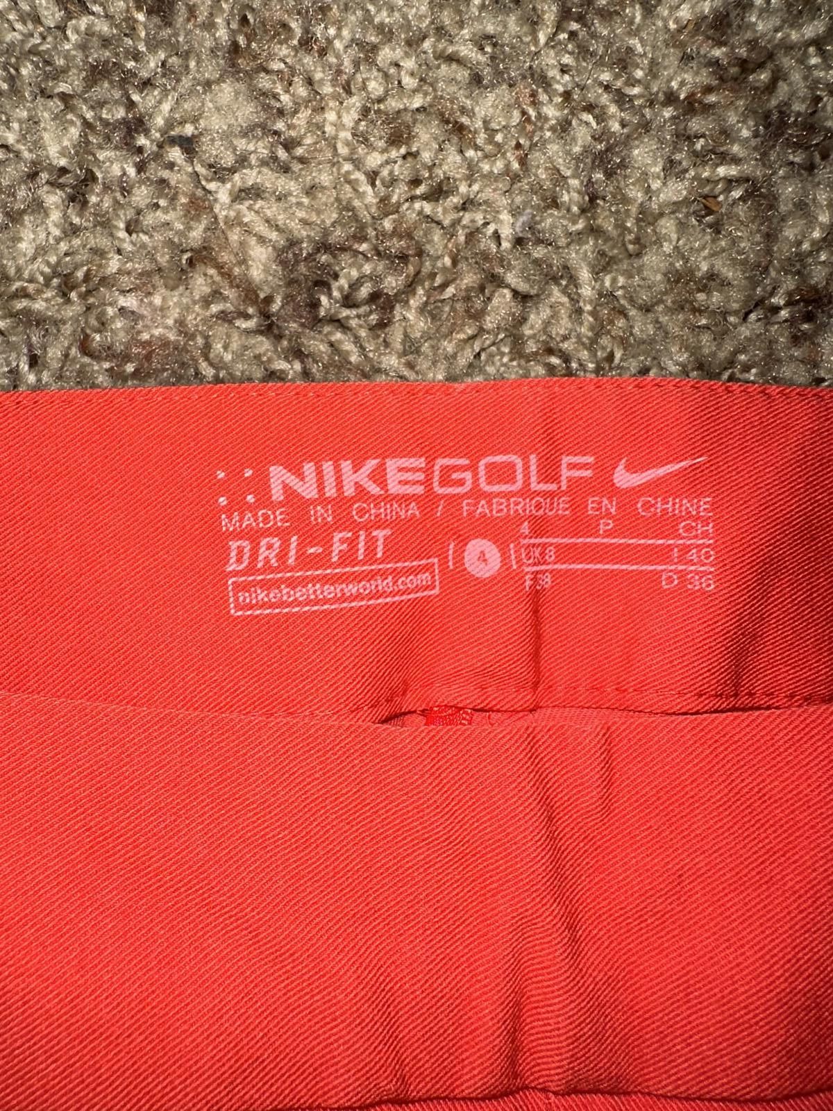 Nike Nike Golf Womens Slim Crop Orange/Red Capri Pants Sample Size 27" / US 4 / IT 40 - 2 Thumbnail