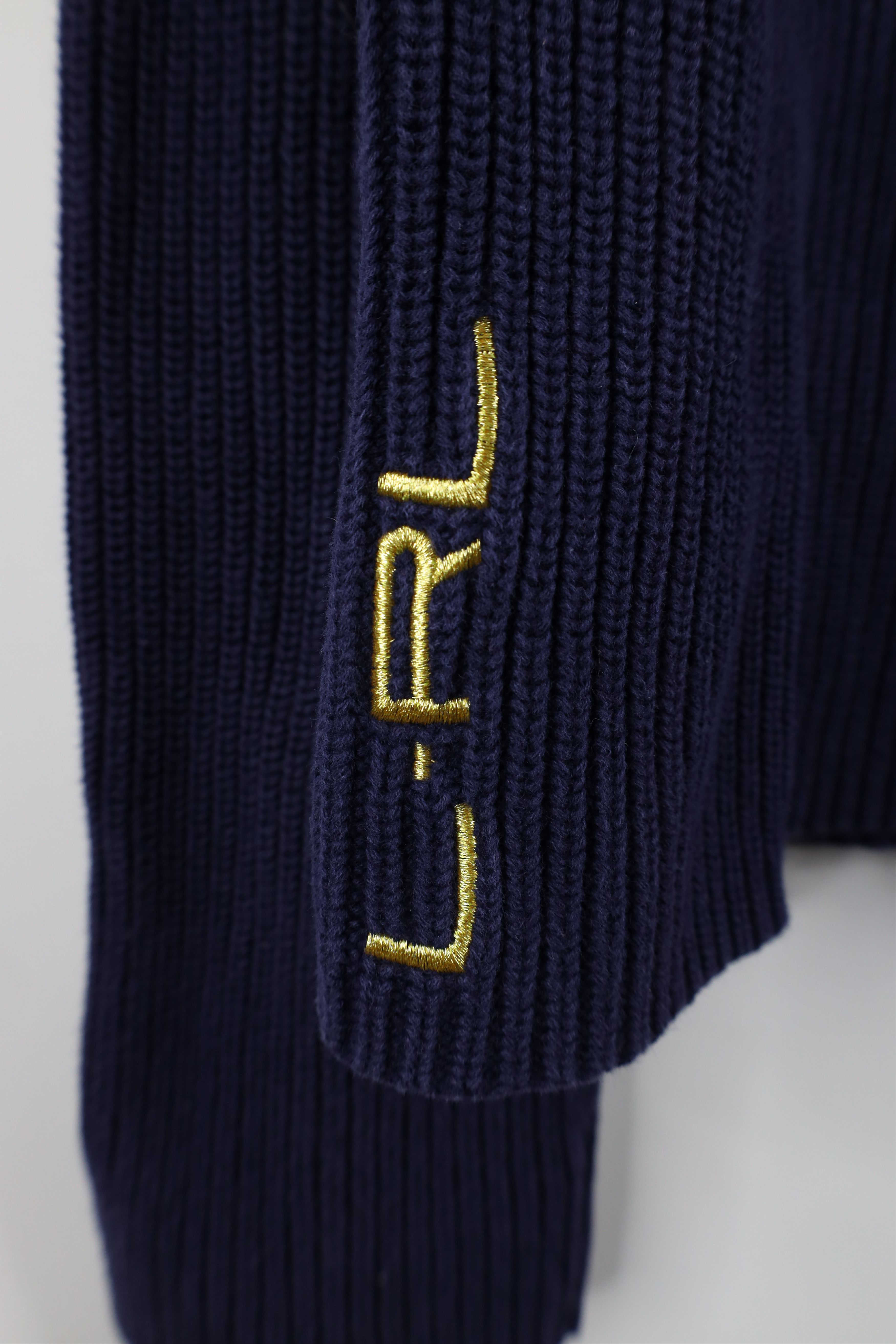 Ralph Lauren × Vintage Vintage 90s Ralph Lauren Asymmetrical Ribbed Knit Sweater Size XL / US 12-14 / IT 48-50 - 4 Thumbnail