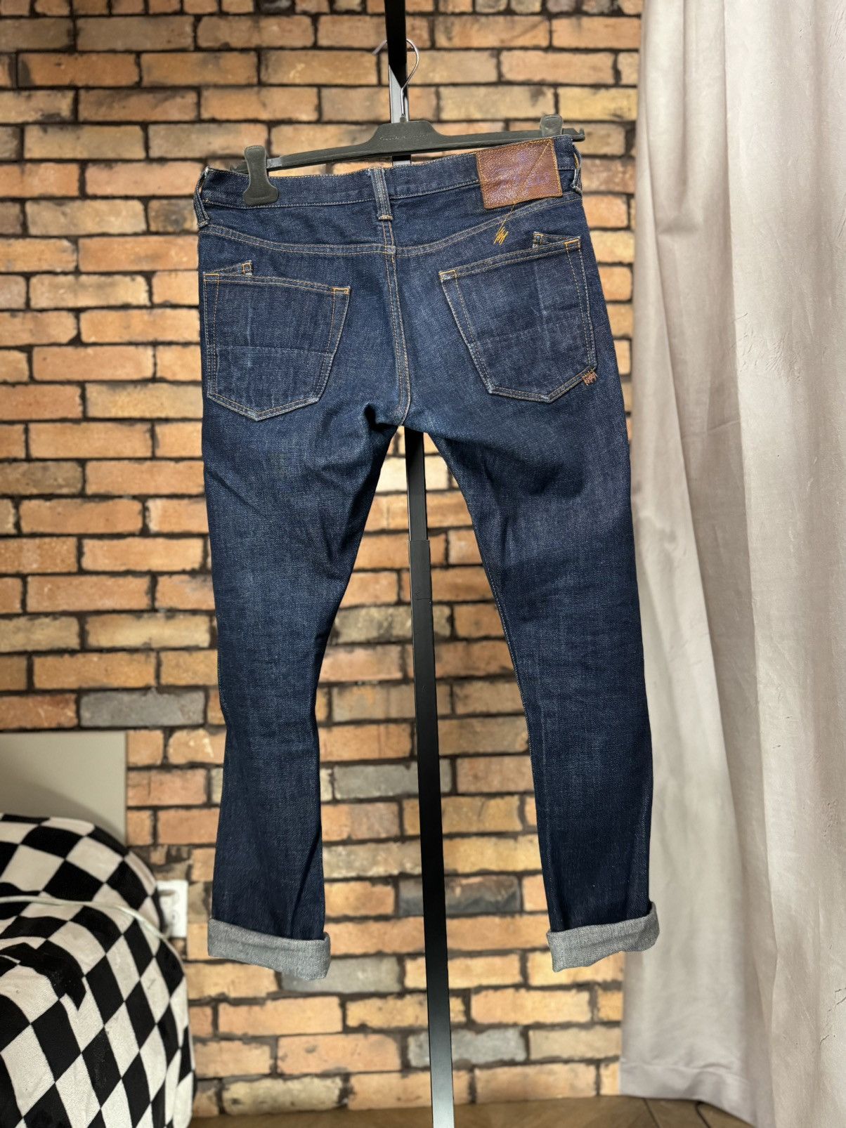 Prps $476 RED SELVEDGE OG JAPAN MEDIUM WASH JEANS DENIM RELAX FIT Size US 32 / EU 48 - 2 Thumbnail