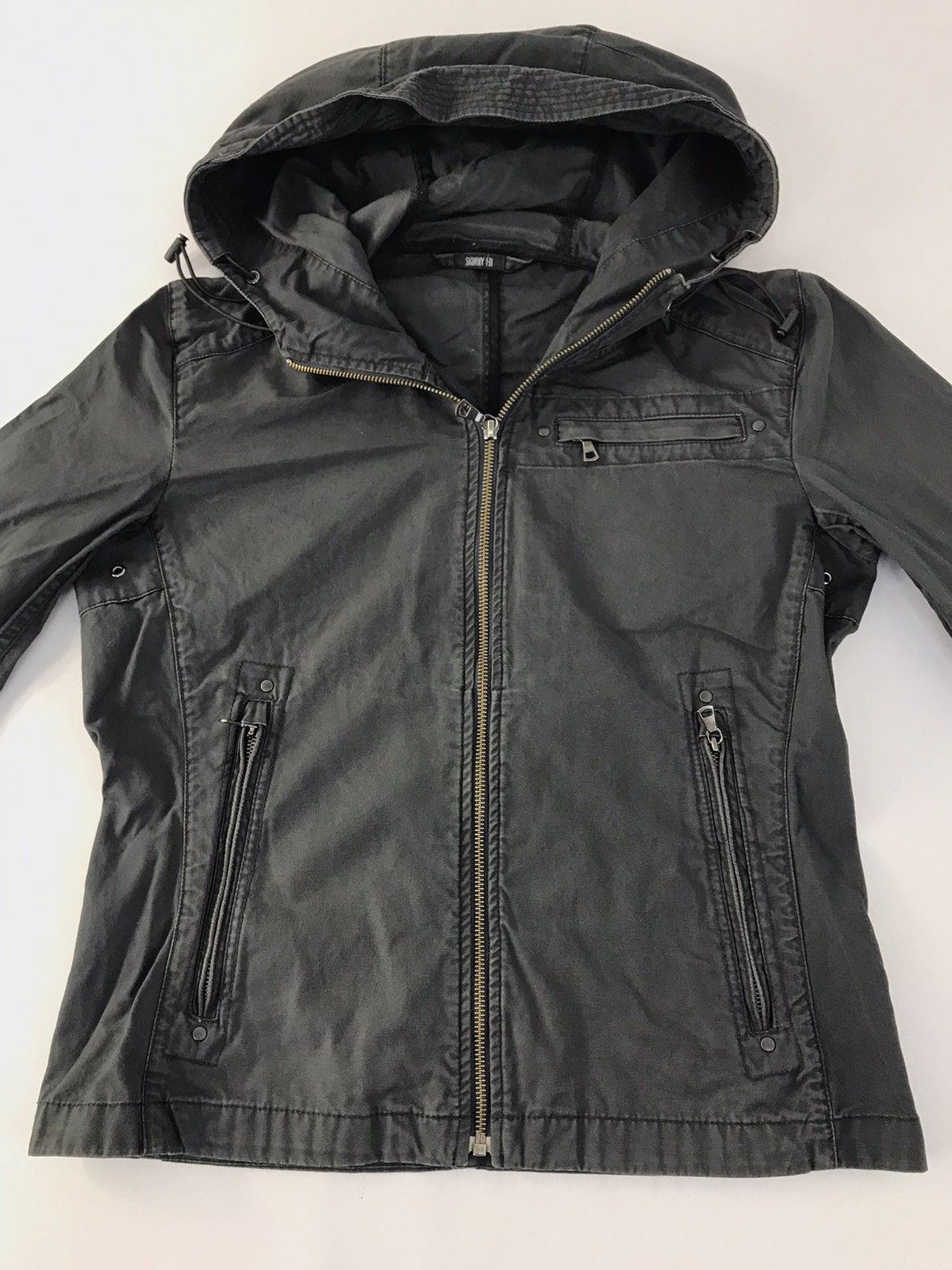 Japanese Brand Hype Japan Brand Khakis Hooded Jacket Full Zip Double Pocket Size M / US 6-8 / IT 42-44 - 3 Thumbnail