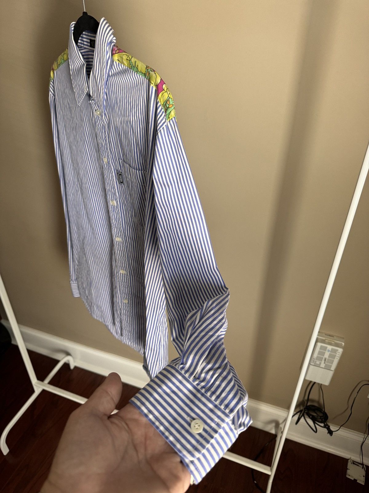 Versace Versace Striped button-down long sleeve shirt Size US L / EU 52-54 / 3 - 4 Thumbnail