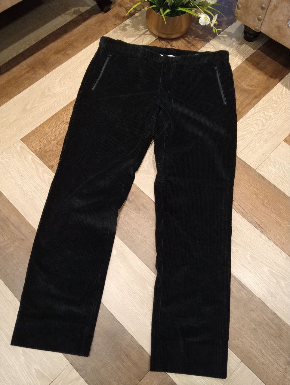 Emporio Armani EMPORIO ARMANI MATT LINE ADJUSTABLE WAIST CORDUROY PANTS Size US 36 / EU 52 - 3 Thumbnail