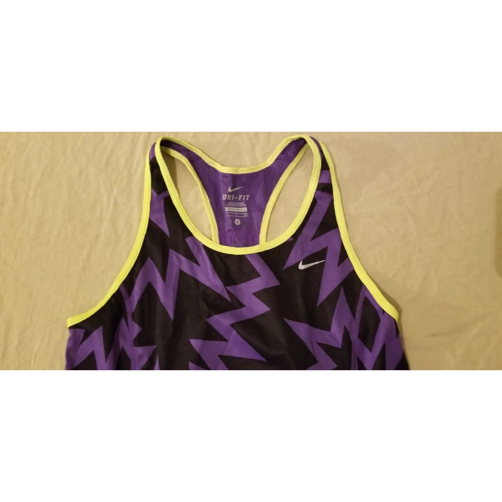 Nike Womens Nike Tank Shirt S Small Purple Athletic Gym Workout Running Size S / US 4 / IT 40 - 2 Thumbnail