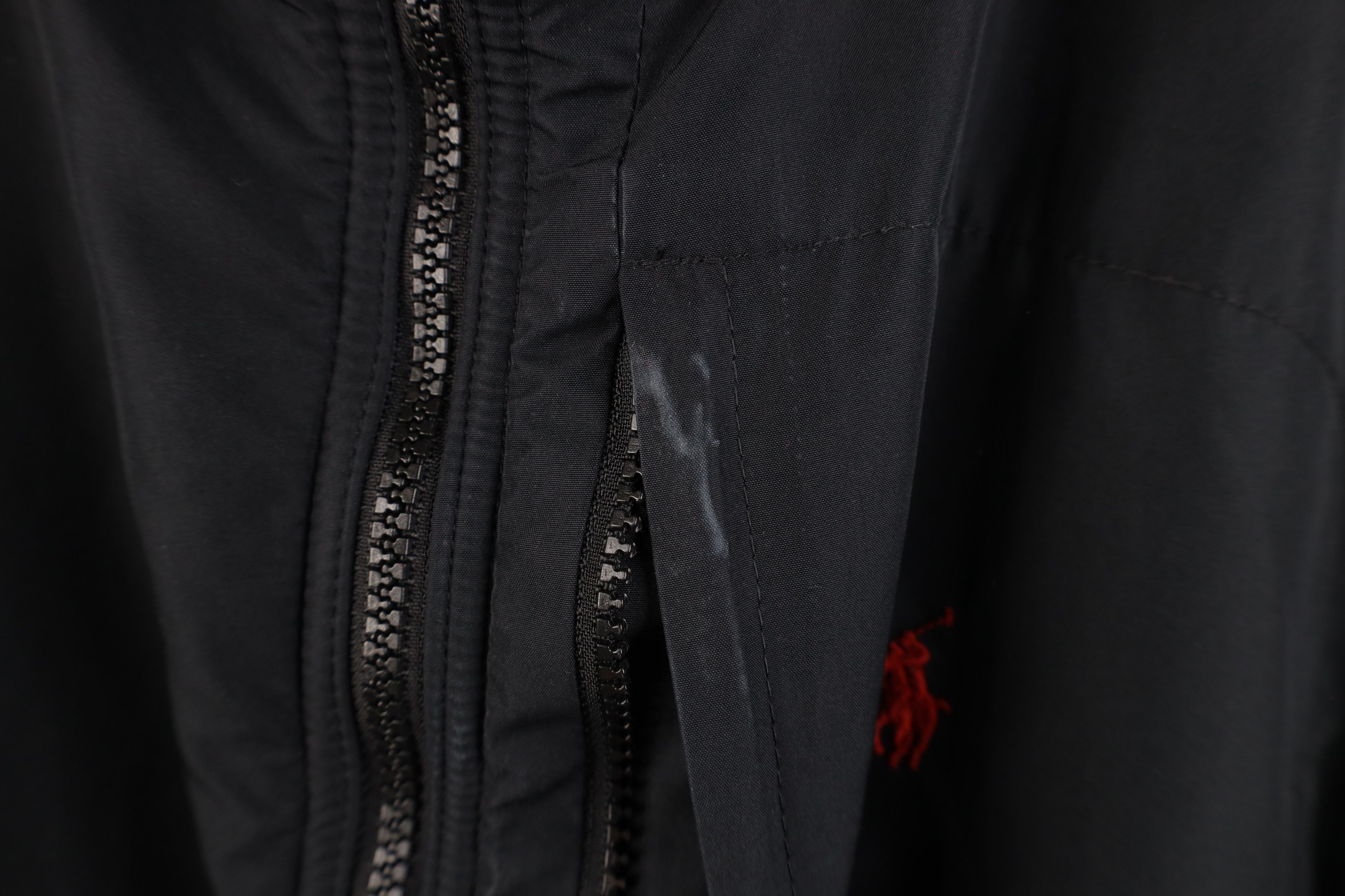 Ralph Lauren Vintage 90s Ralph Lauren Polartec Fleece Hooded Jacket Black Size US XXL / EU 58 / 5 - 5 Thumbnail