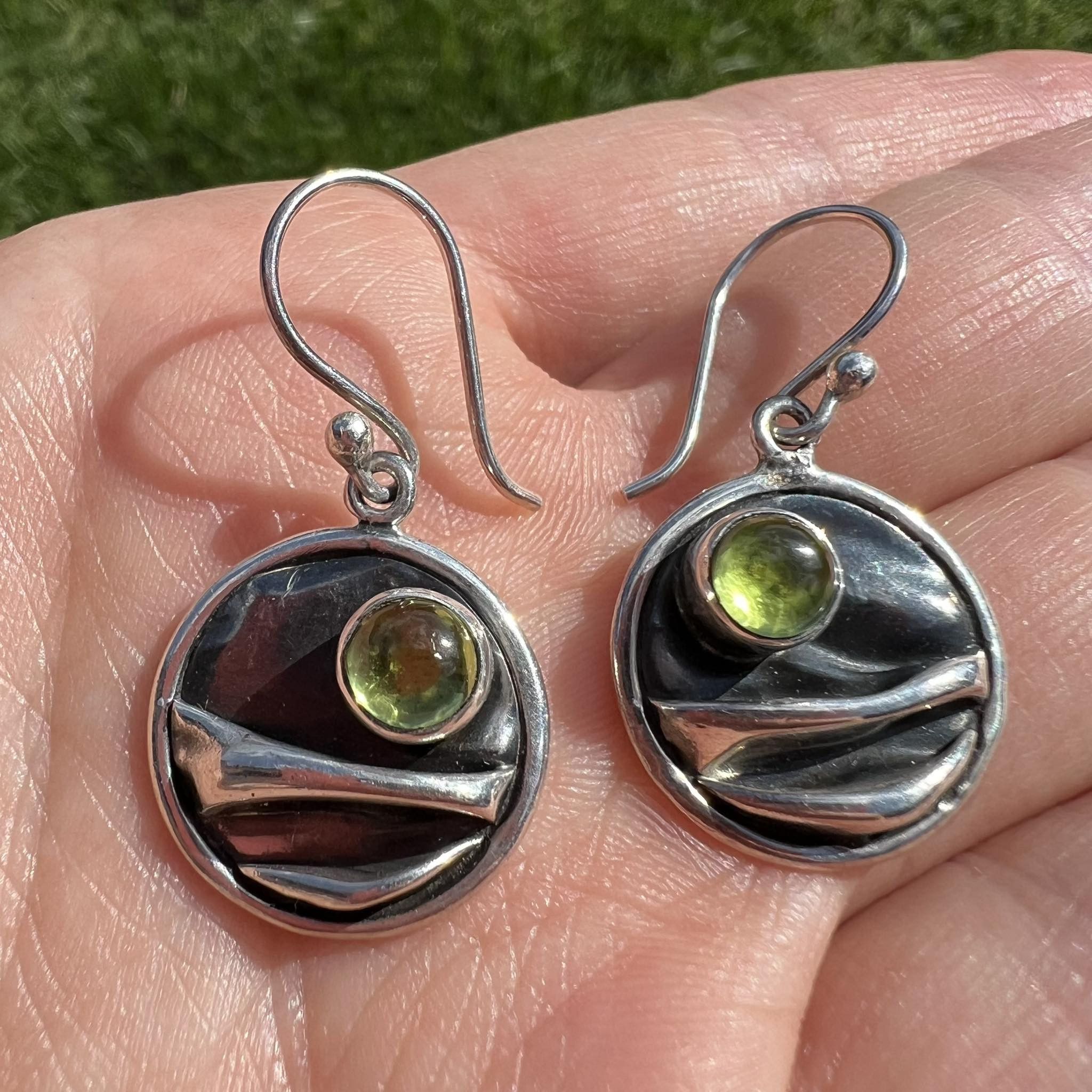 Vintage Taxco Dawn Vintage Sterling Silver 925 Earrings Hand Made Size ONE SIZE - 1 Thumbnail