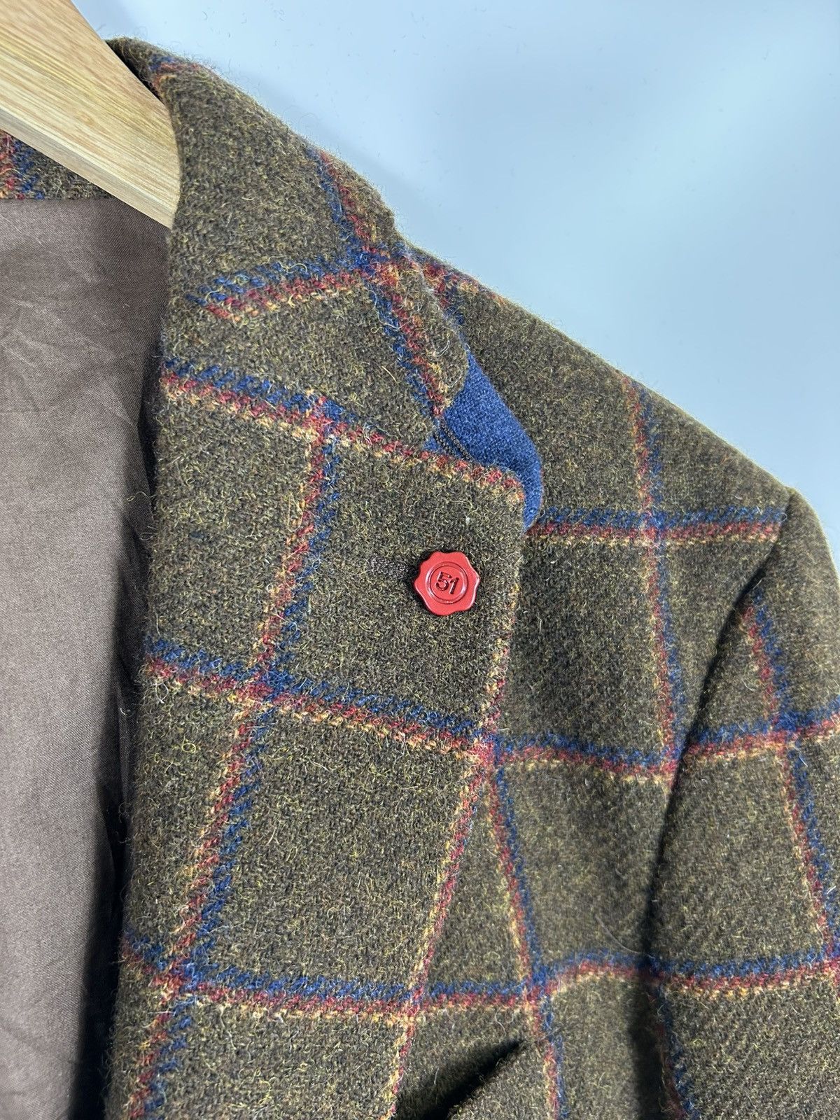 Designer 🔥51 CINQUANTUNO Italian Wool Luxury Flannel Sport Coat Size US M / EU 48-50 / 2 - 6 Thumbnail