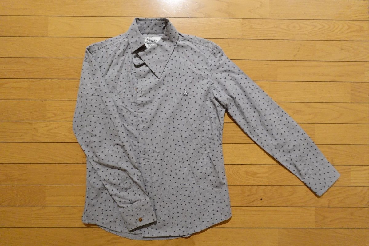 Vivienne Westwood Vivienne Westwood Asymmetrical Orb Shirt - Size 50 Size US M / EU 48-50 / 2 - 1 Thumbnail