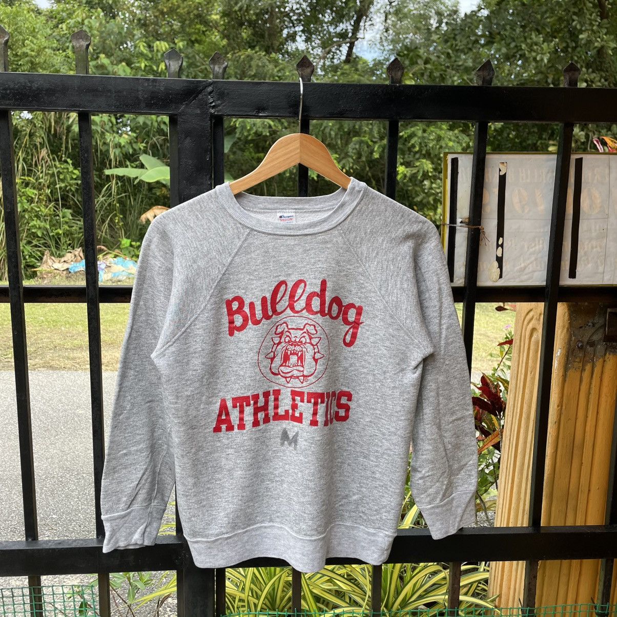 Champion 🔥Vintage 80s Champion Bulldog Athletics Raglan Sweatshirts Size US S / EU 44-46 / 1 - 1 Thumbnail