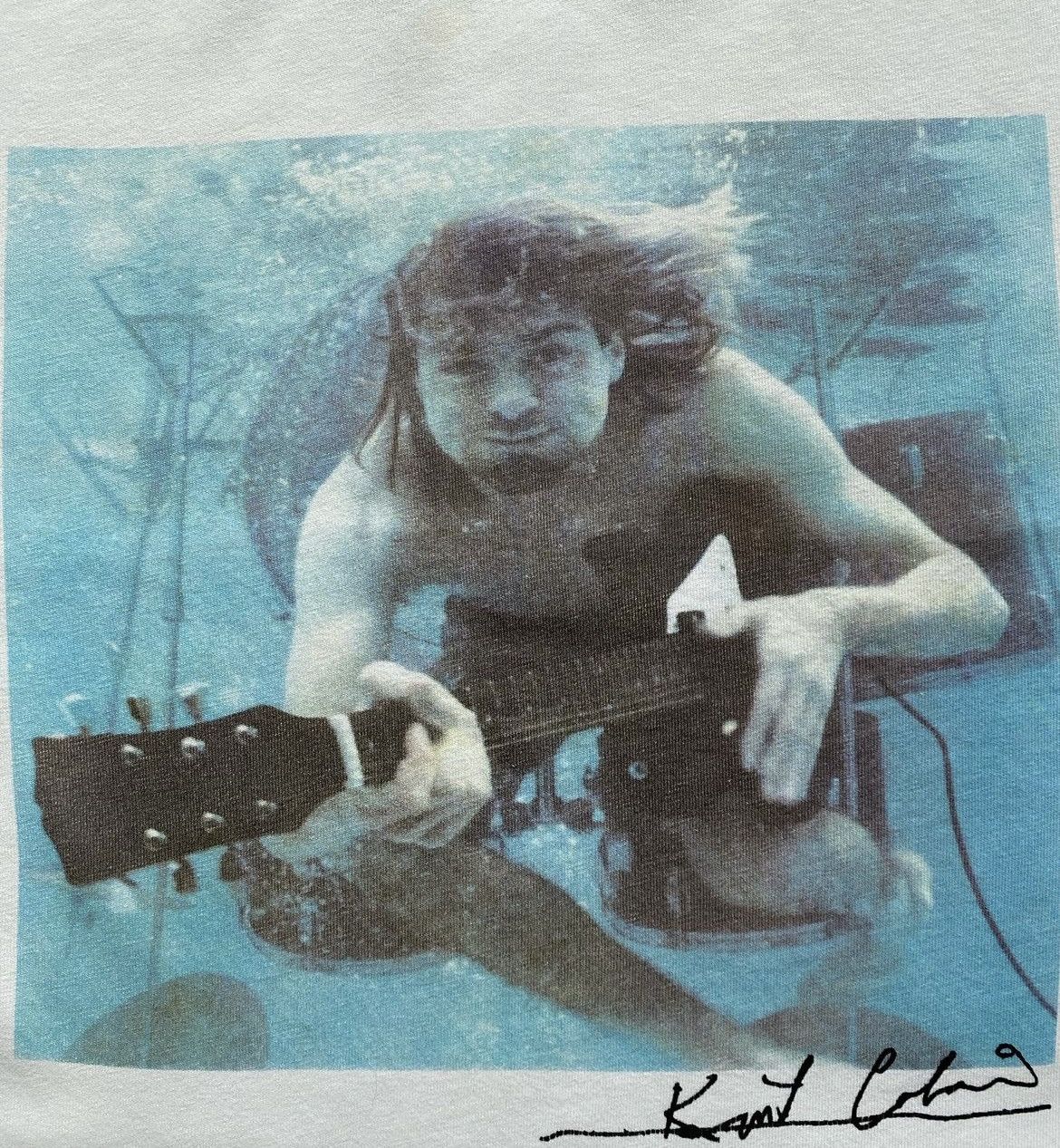 Nirvana KURT COBAIN NIRVANA "NEVERMIND" ALBUM BACKSTAGE GRUNGE BAND Size US L / EU 52-54 / 3 - 4 Thumbnail