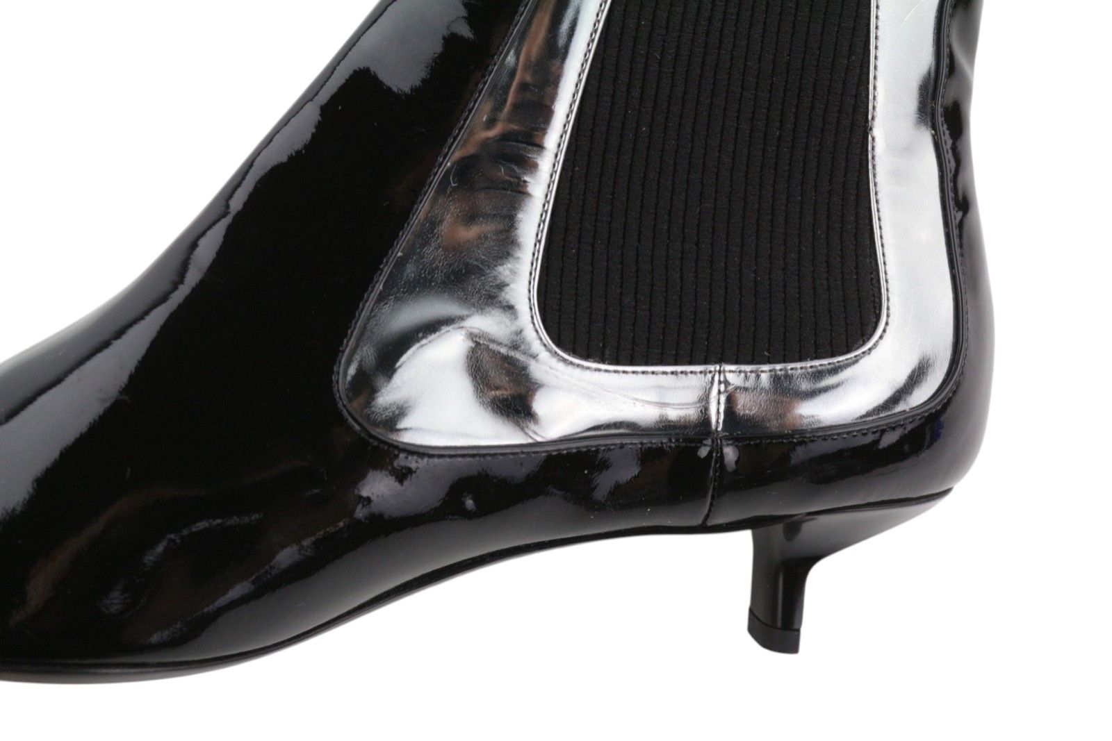 Emporio Armani EU37 Black Patent Leather Pointed Heel Shoes 85927 Size US 6 / IT 36 - 10 Thumbnail