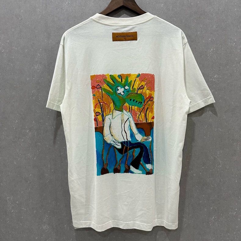 Louis Vuitton Louis Vuitton Cartoon Graffiti Printing short sleeves 2505- Size US L / EU 52-54 / 3 - 2 Thumbnail
