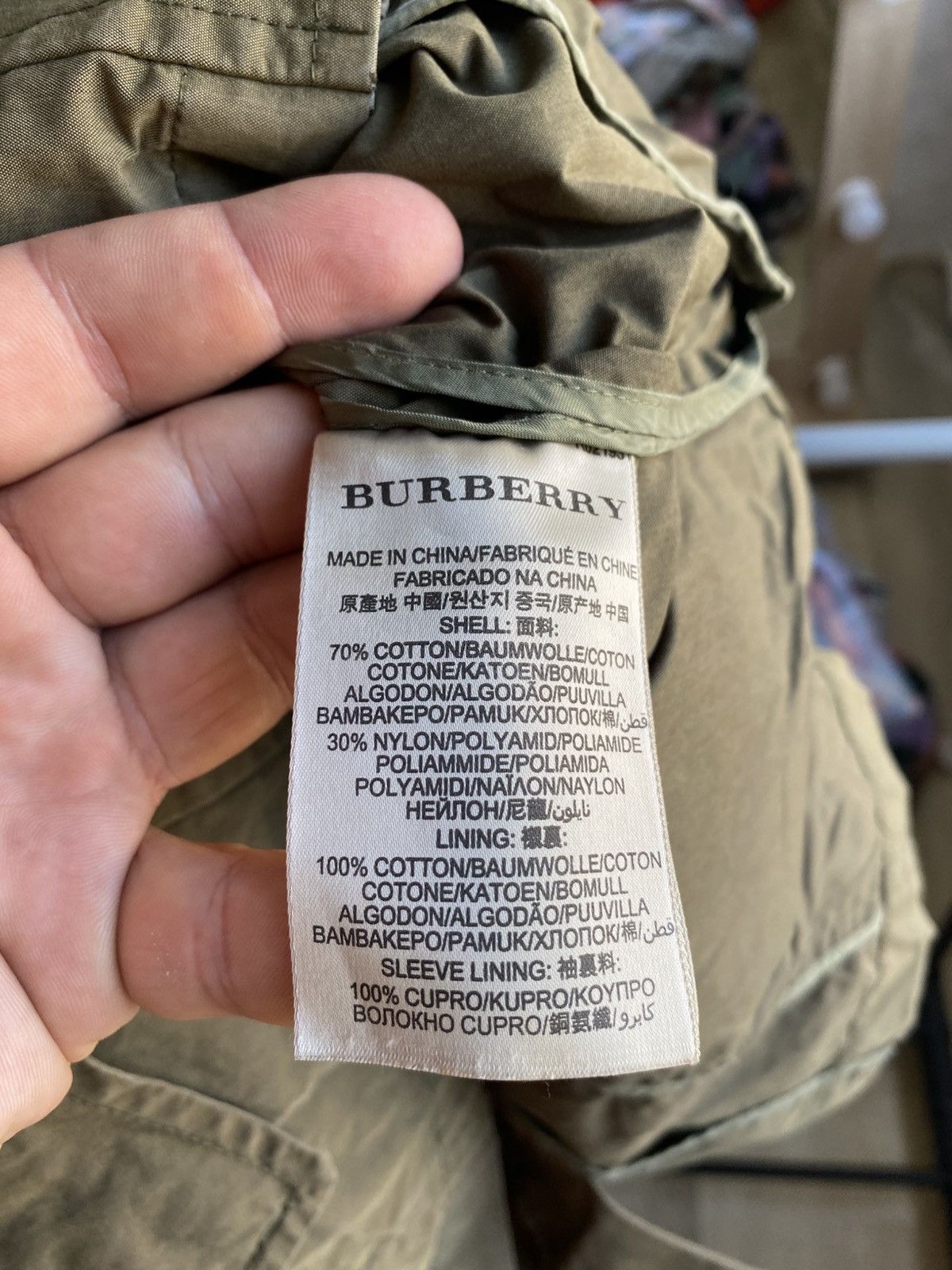 Burberry Burberry Brit Jacket Khaki Double-Breasted Belted Trench Size XS / US 0-2 / IT 36-38 - 14 Thumbnail