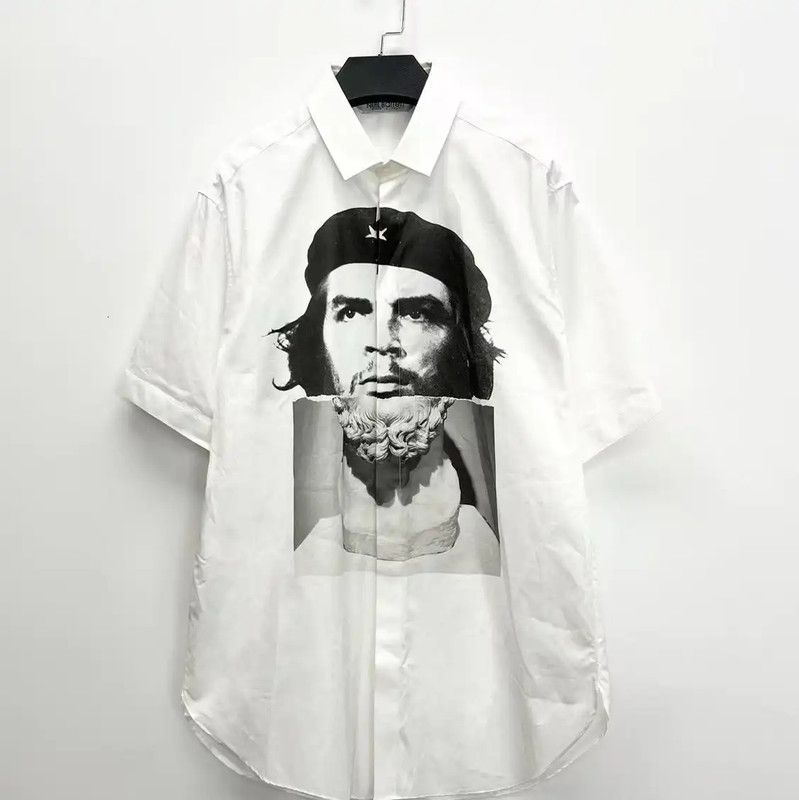 Neil Barrett Neil Barrett White Graphic Short Sleeve Shirt 0089 Size US L / EU 52-54 / 3 - 1 Thumbnail