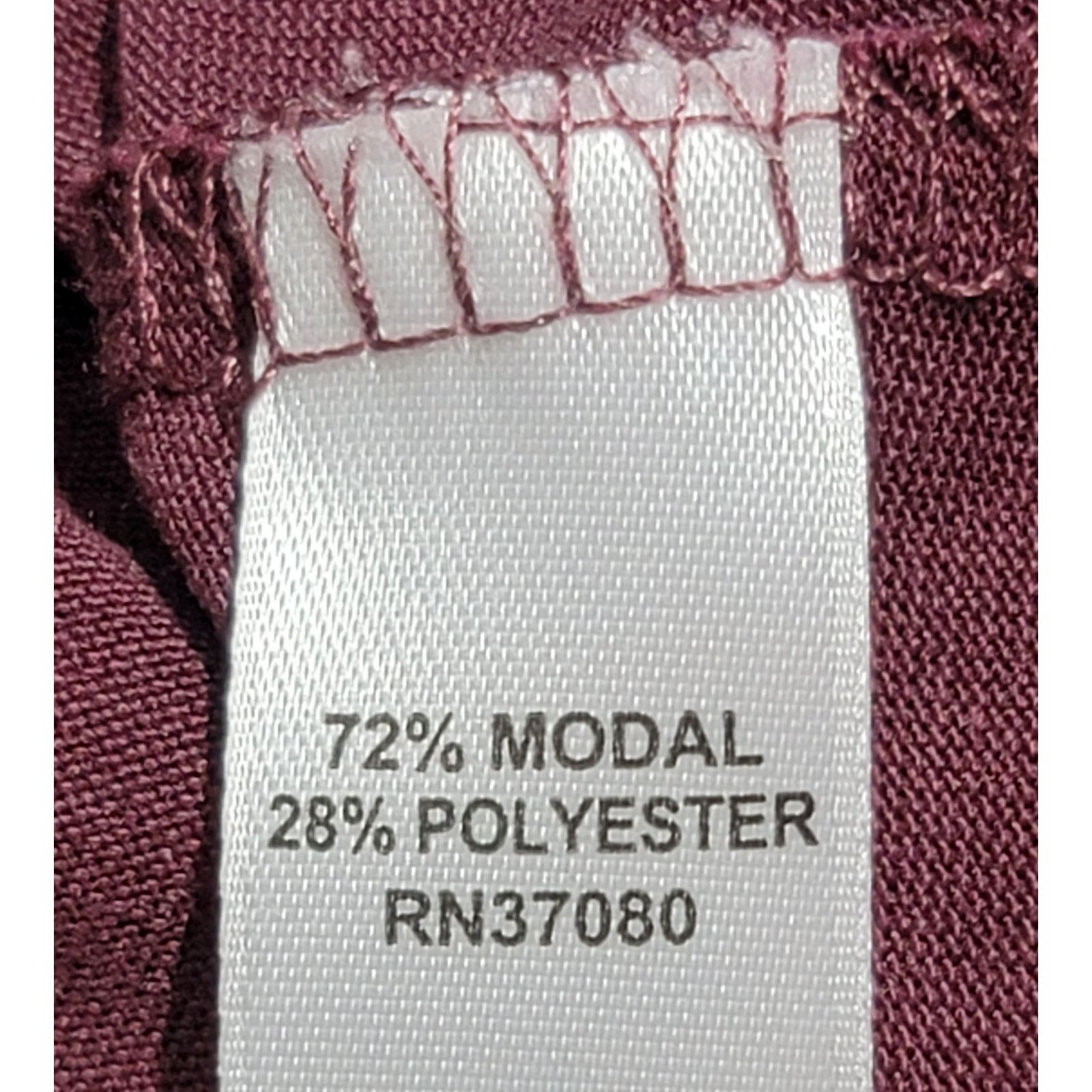 Other Cato Burgundy Draped Layered Round Neck Slub Knit Top XL Size XL / US 12-14 / IT 48-50 - 4 Thumbnail