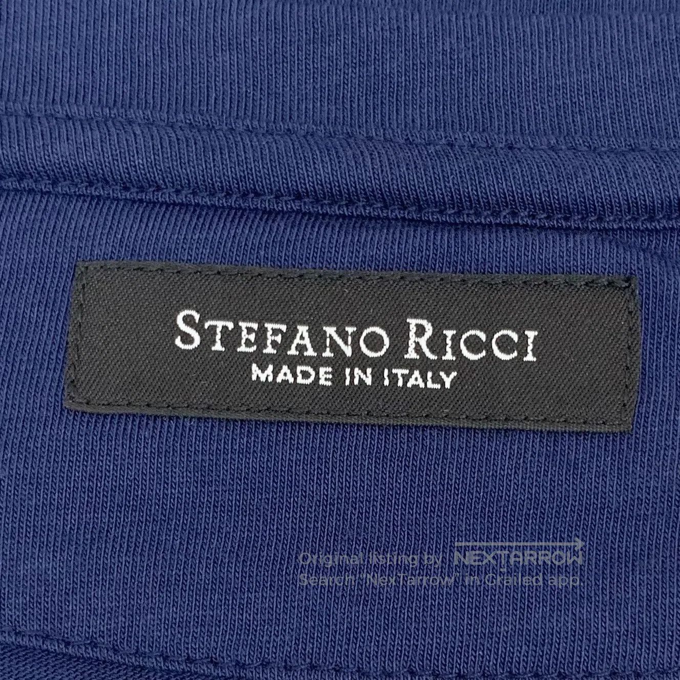 Stefano Ricci Stefano Ricci Dark Blue Eagle Head Logo Embroidered Cotton Size US XL / EU 56 / 4 - 5 Thumbnail
