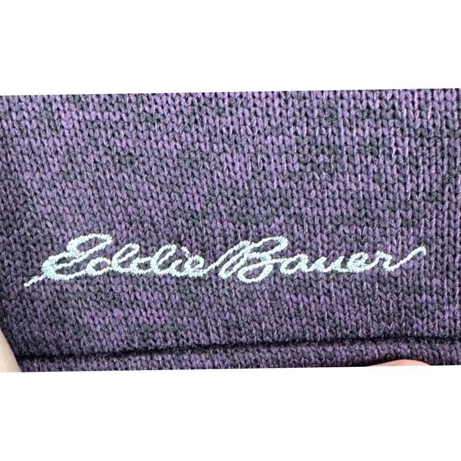 Eddie Bauer Eddie Bauer Pullover Sweater Mens 2XL Dark Purple Fleece Quarter Snap Logo Mock Neck Baggy? Size US XXL / EU 58 / 5 - 5 Thumbnail