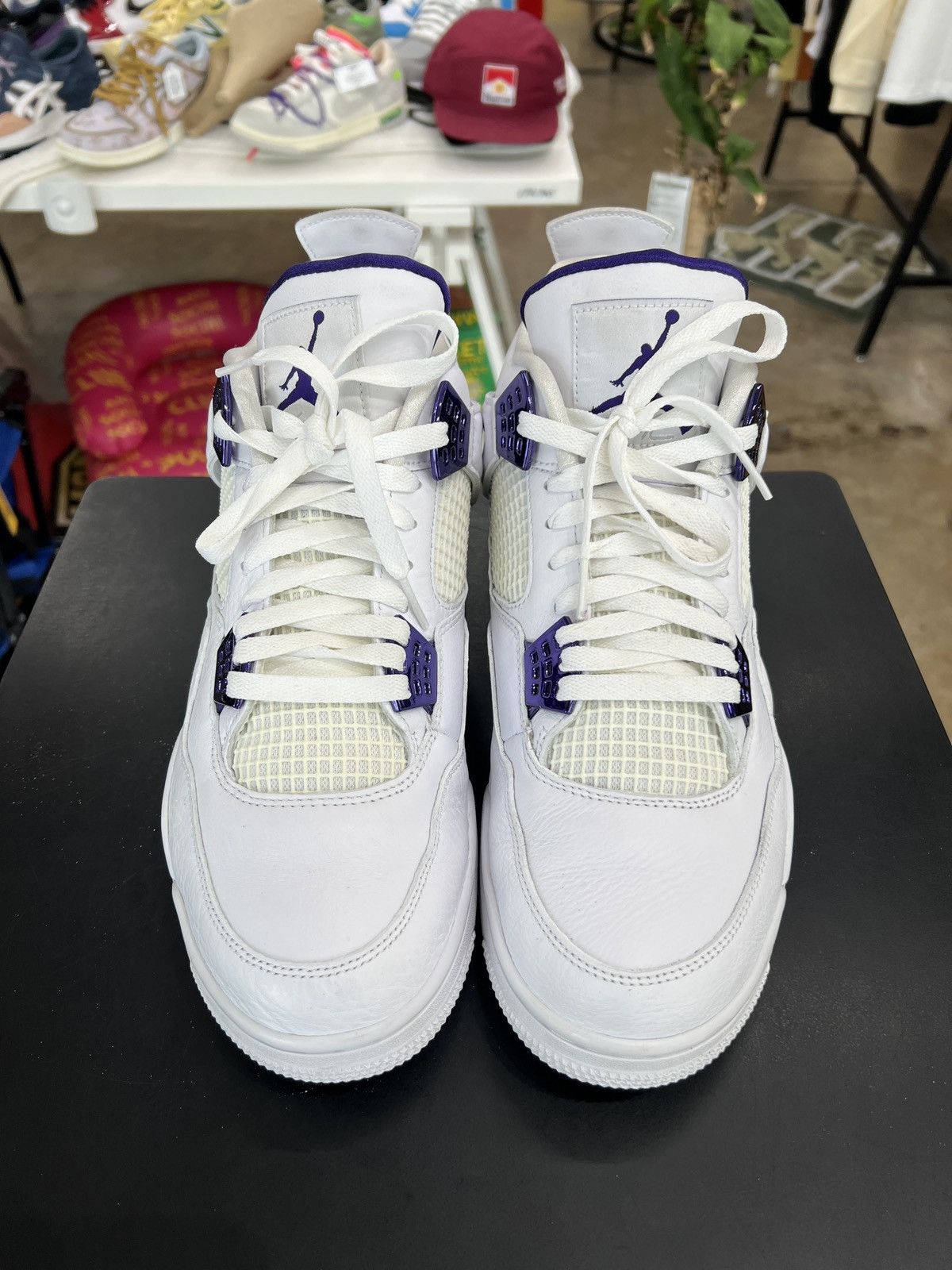 Jordan Brand Air Jordan 4 Metallic Purple Sz. 13 (2020) Size US 13 / EU 46 - 2 Thumbnail