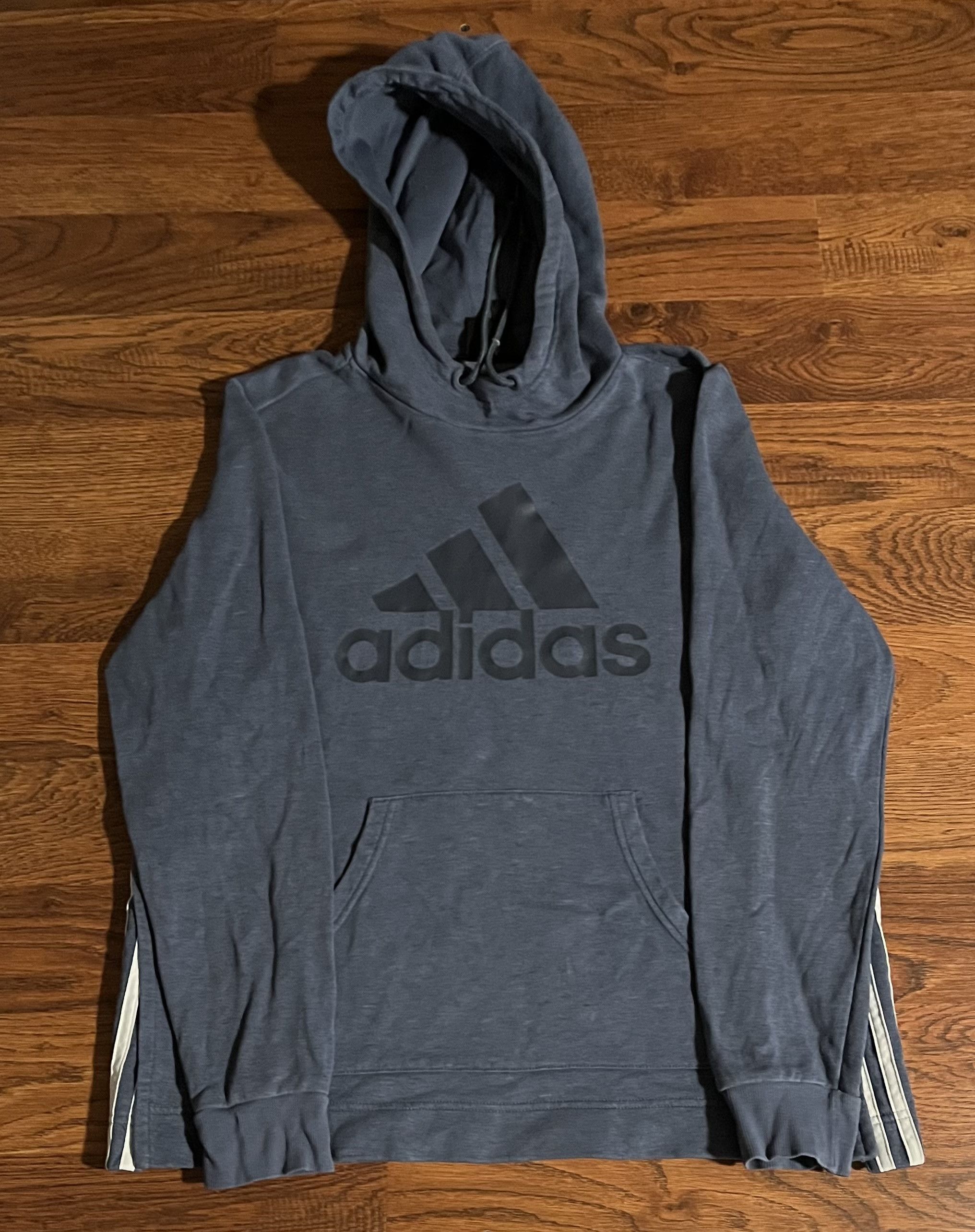 Adidas Adidas Hoodie Pullover Logo Sweatshirt 3-Stripe Side Size US M / EU 48-50 / 2 - 1 Thumbnail