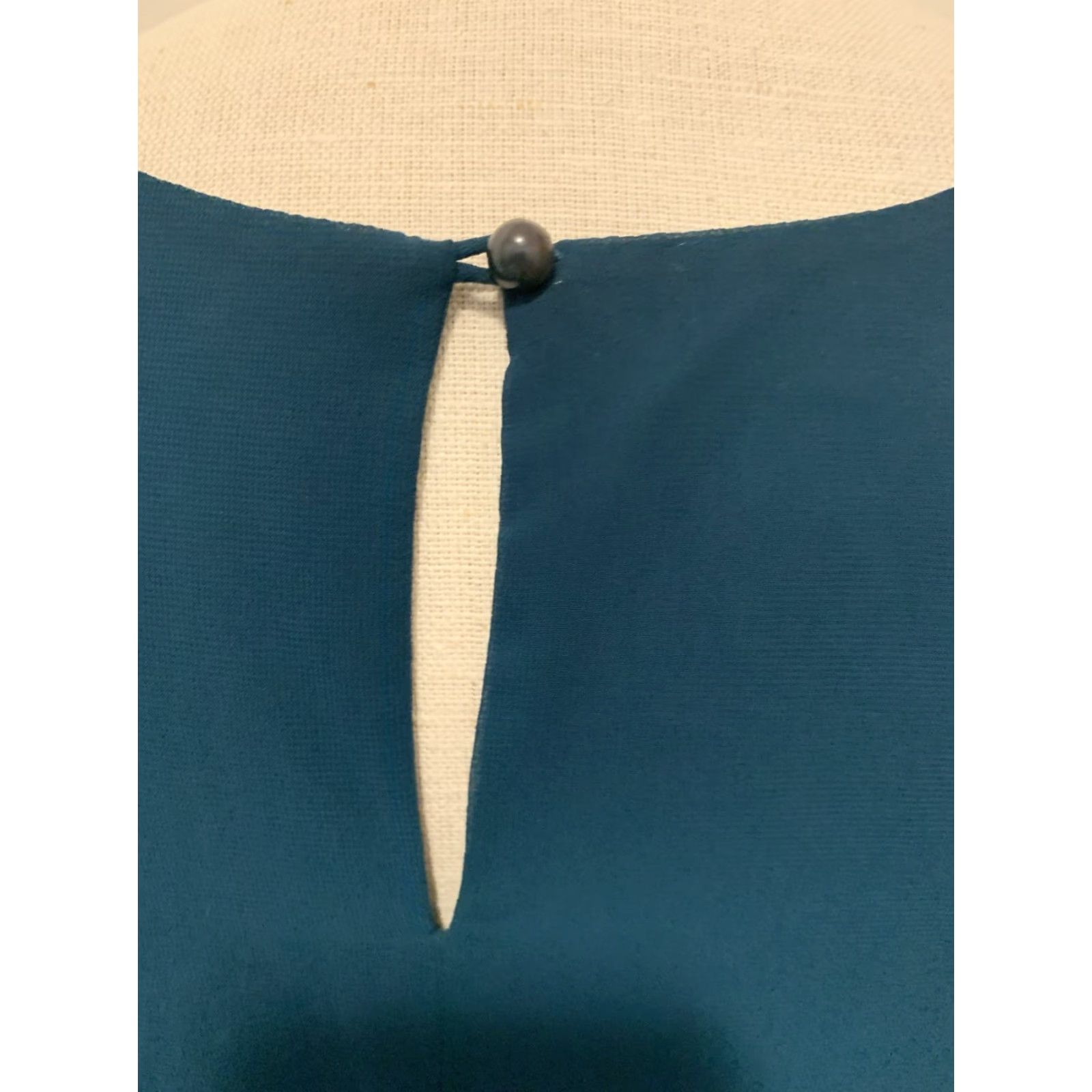 Vintage NWT A. Byer Jrs. Med Tank Dress dark teal lined Sheer Tank Dress Juniors M Womens Size M / US 6-8 / IT 42-44 - 5 Thumbnail