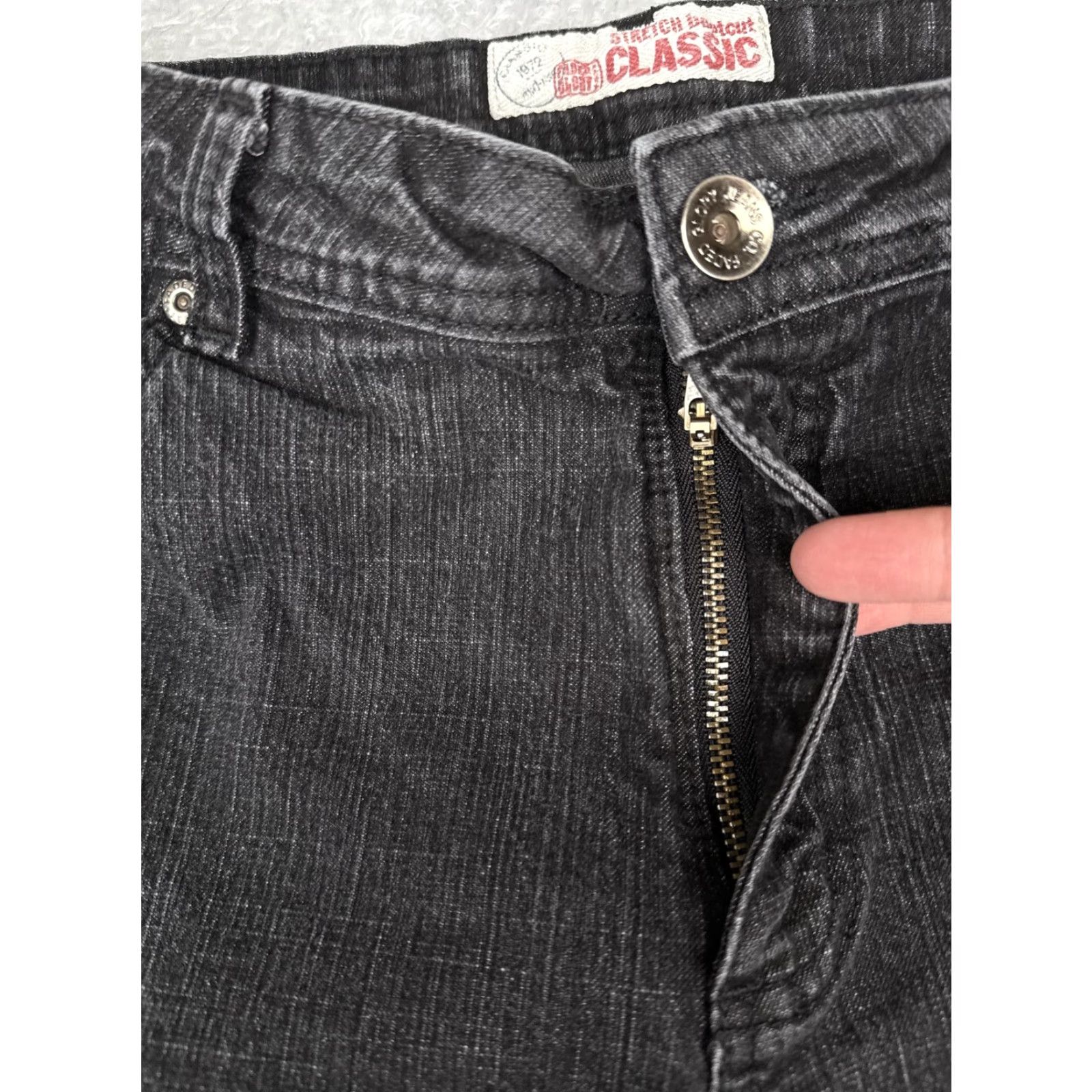 Vintage Riders by Lee Jeans Womens Bootcut 12 Black Stretch Midrise Denim Pants Size 34" / US 12 / IT 48 - 5 Thumbnail