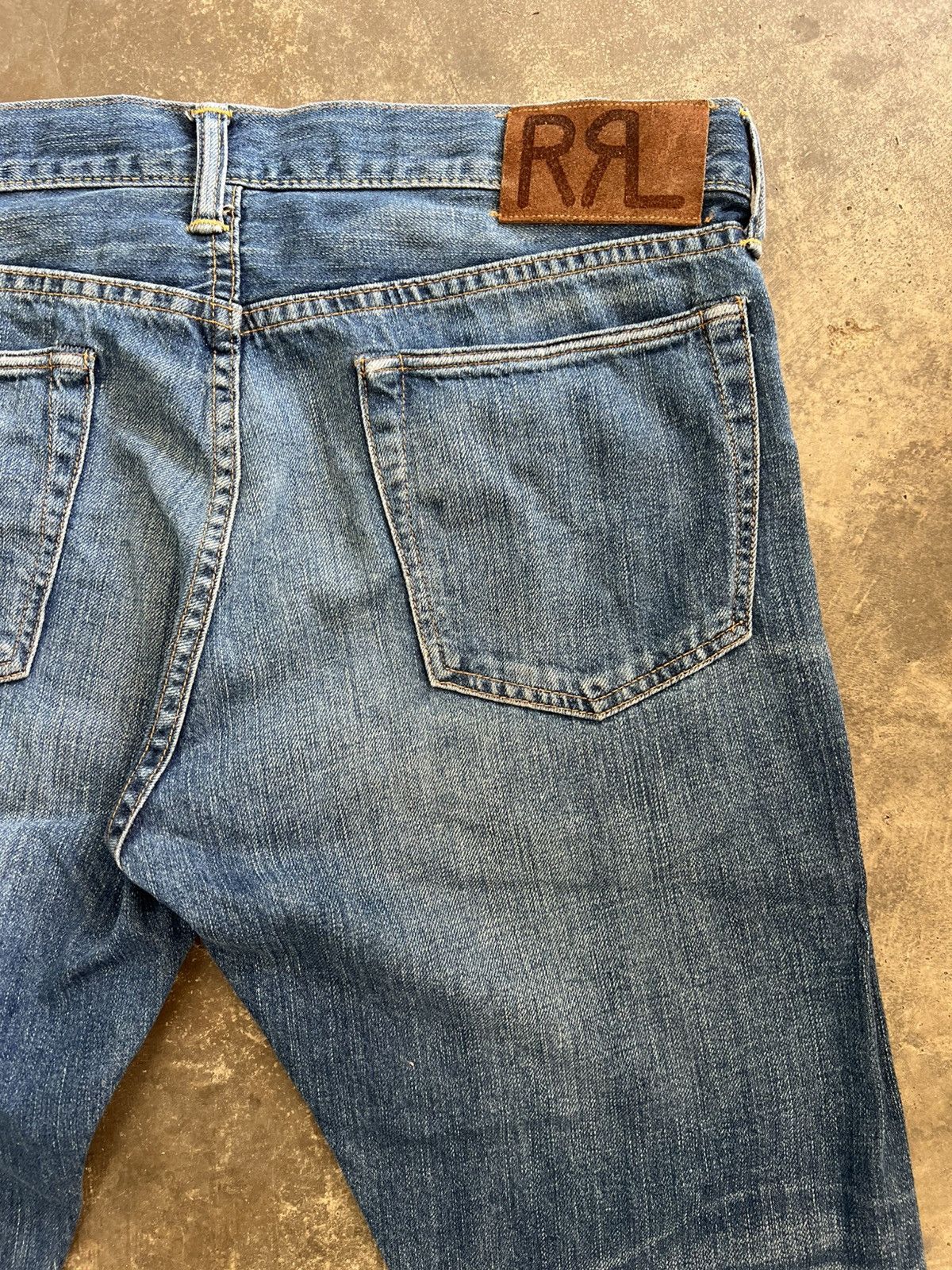 RRL Ralph Lauren Polo Raplh Lauren Double RRL Slim Selvedge Jeans Size US 33 - 24 Thumbnail