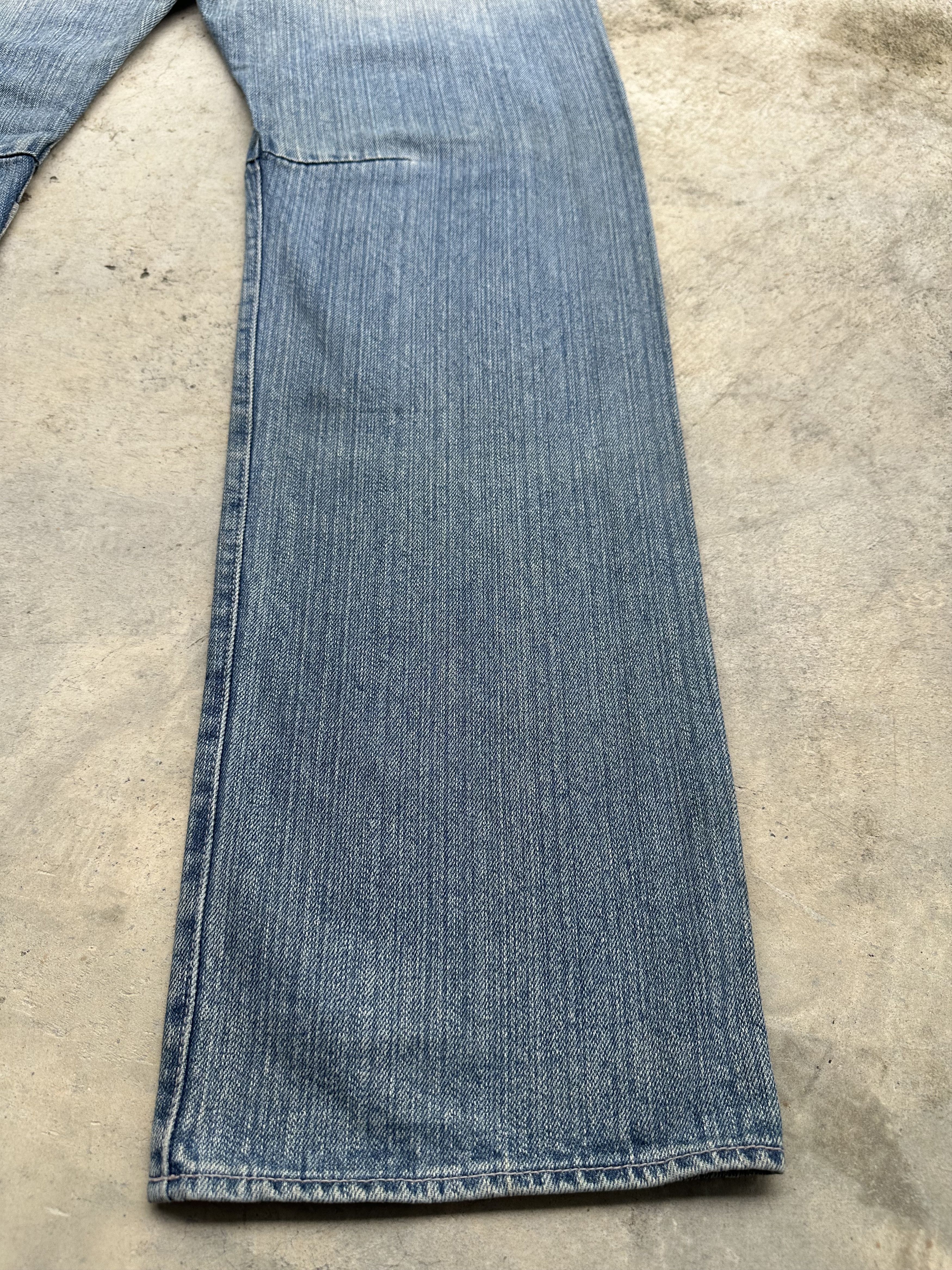 If Six Was Nine Japanese Brand Buden Patchwork Flare Denim Jeans Size US 35 - 11 Thumbnail