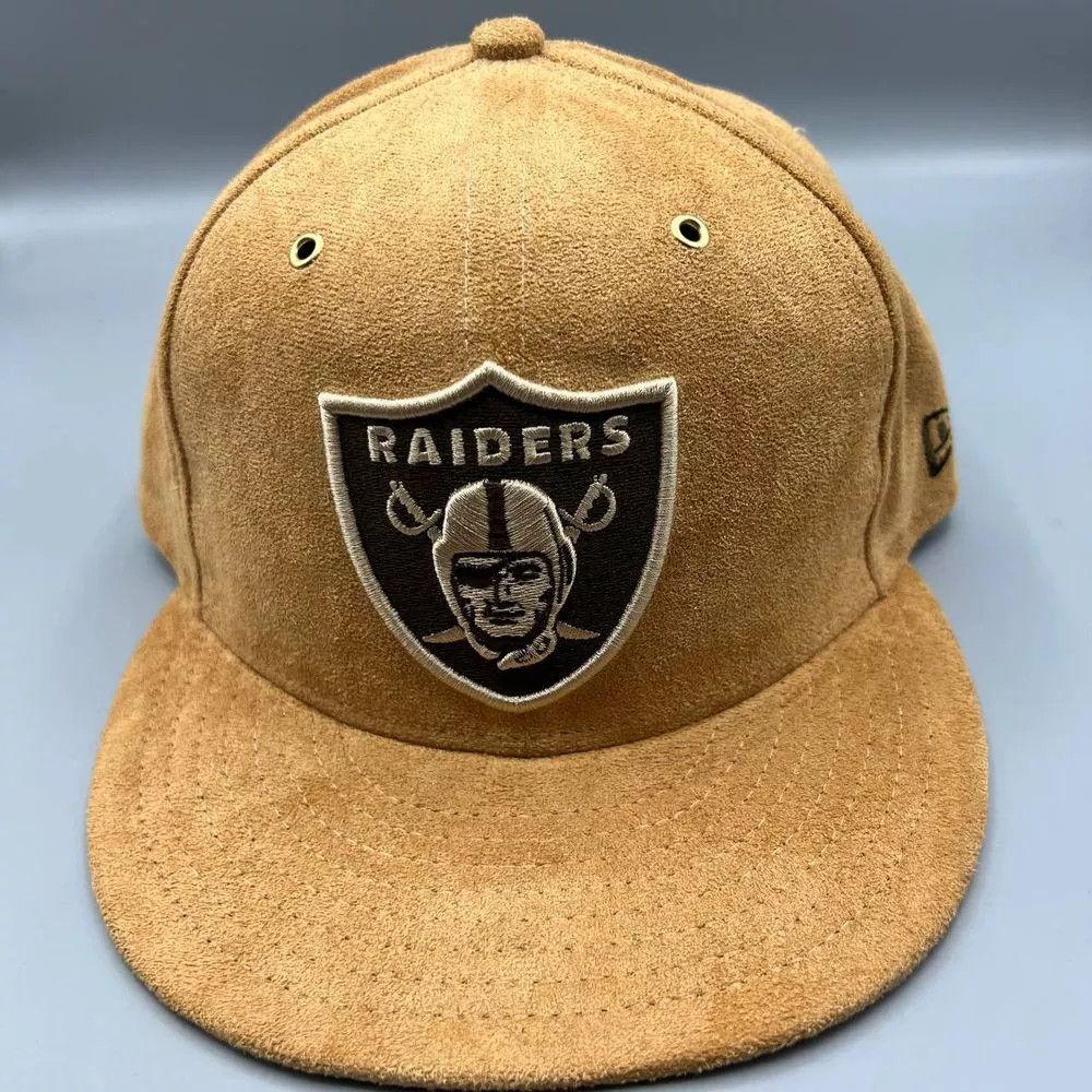 New Era Las Vegas Raiders Hat Men 7 1/4 Suede 59Fifty New Era Fitted Size ONE SIZE - 1 Thumbnail