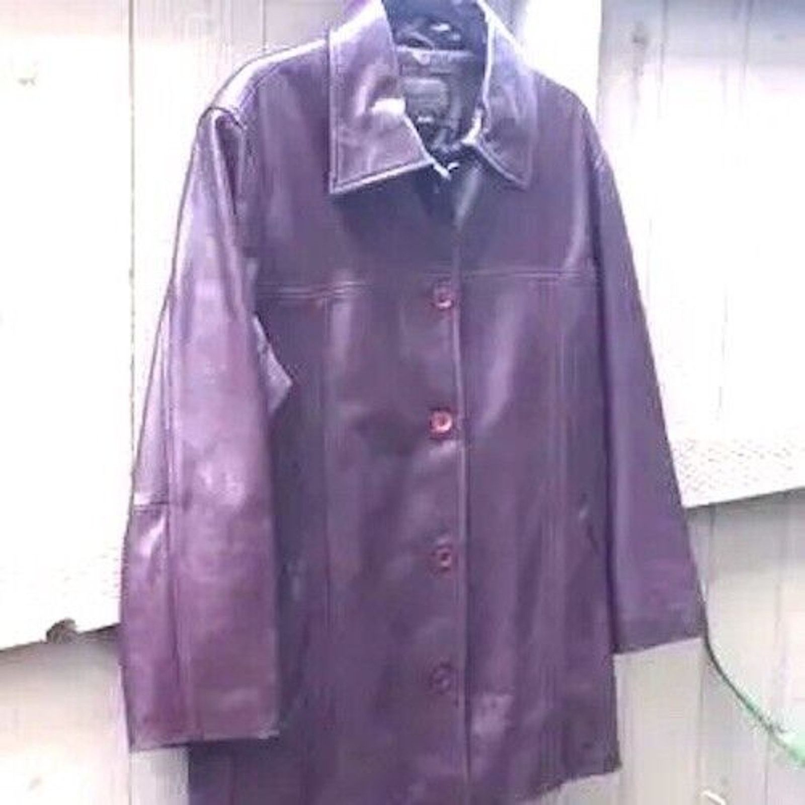 Other Ladies Leather Jacket Color- Brown/Burgundy Sz-X Large Size XL / US 12-14 / IT 48-50 - 4 Thumbnail