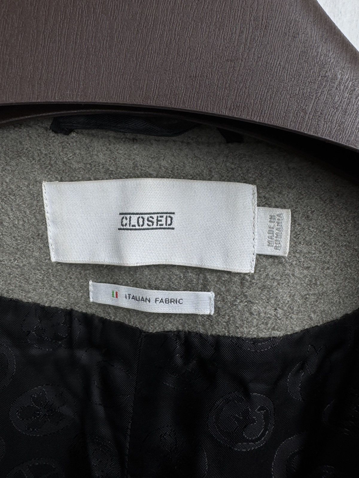 CLOSED Closed Pure Pori Italian Fabric Wool grey coat size M Size M / US 6-8 / IT 42-44 - 11 Thumbnail