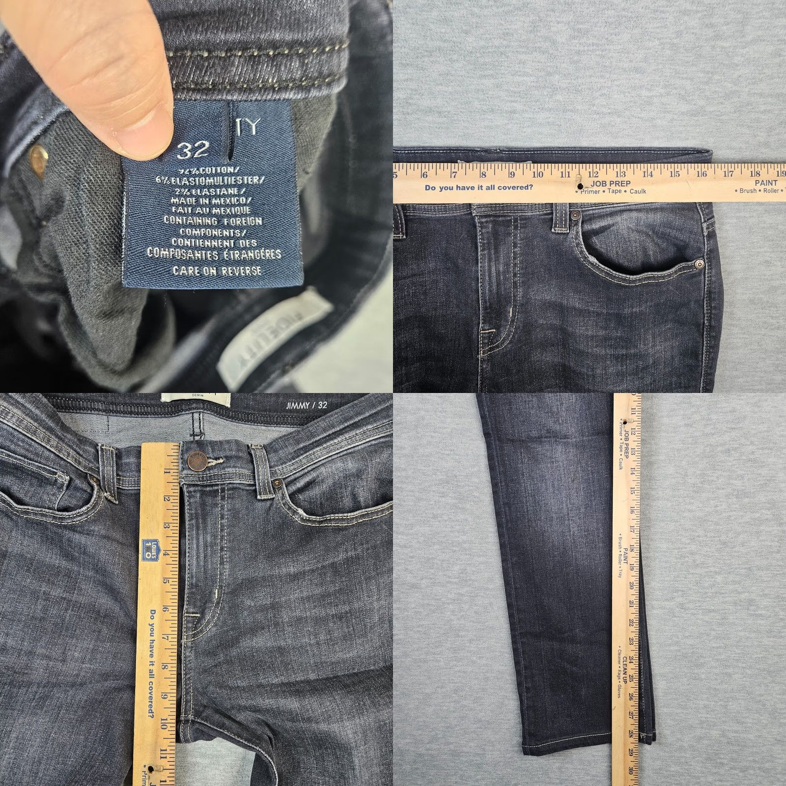 Vintage FIDELITY DENIM Jeans Men’s Dark Wash Straight Leg 32 Regular Blue Denim 5-Pocket Casual Jarom Vintage: No Size US 32 / EU 48 - 8 Thumbnail