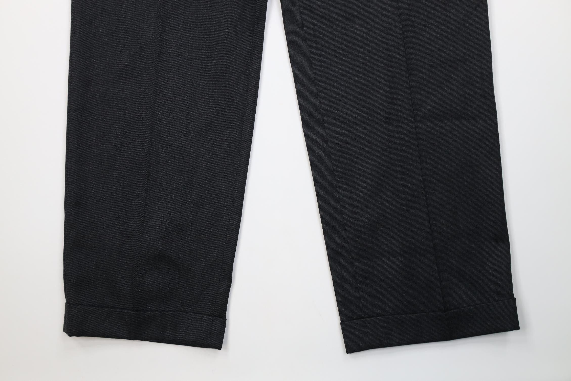 Brooks Brothers Vintage 90s Brooks Brothers Wool Whipcord Wide Leg Pants Size US 34 / EU 50 - 4 Thumbnail