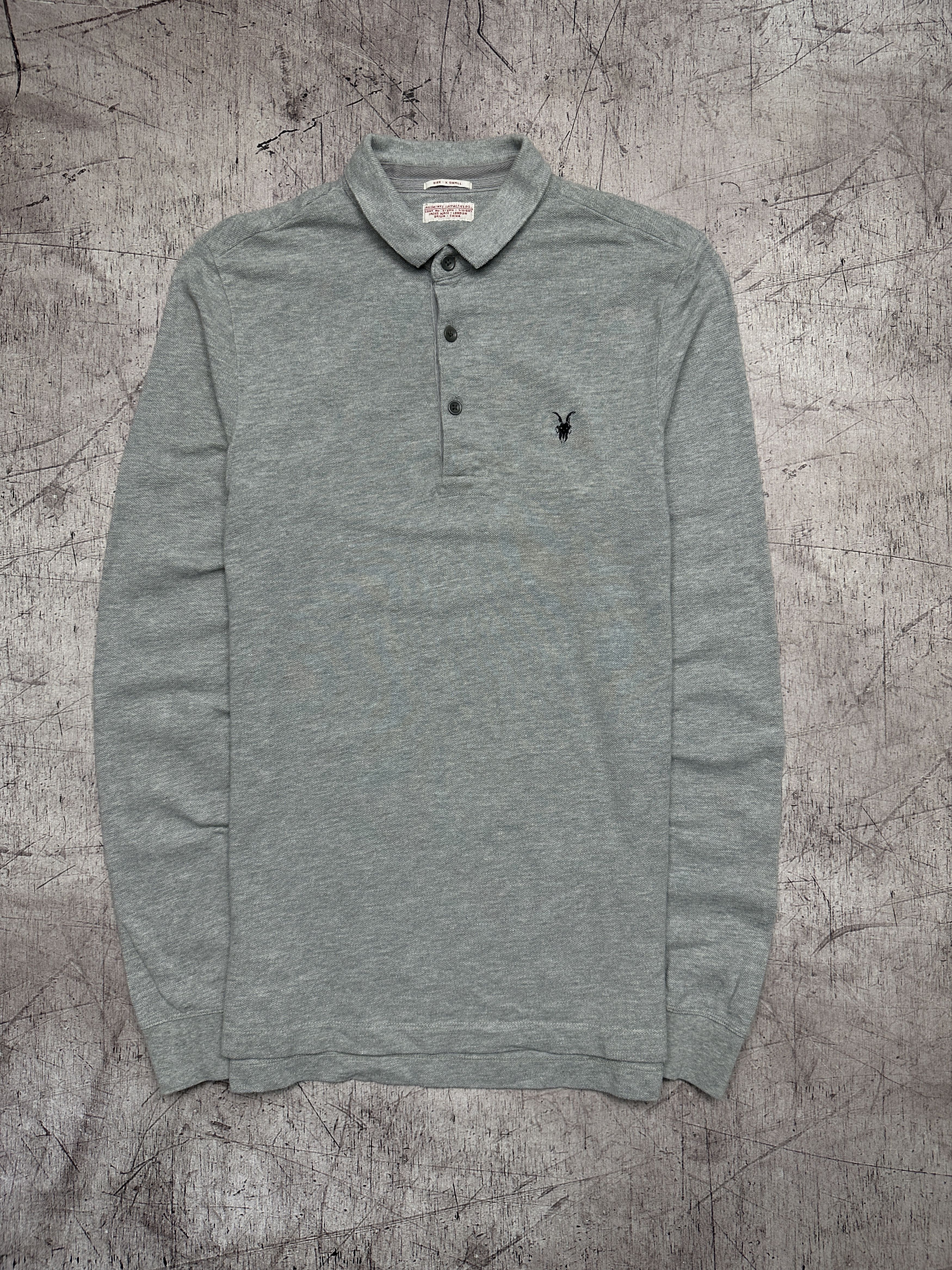 Allsaints Allsaints Mens Sandringham Long Sleeve Polo Shirt Size US XS / EU 42 / 0 - 1 Thumbnail