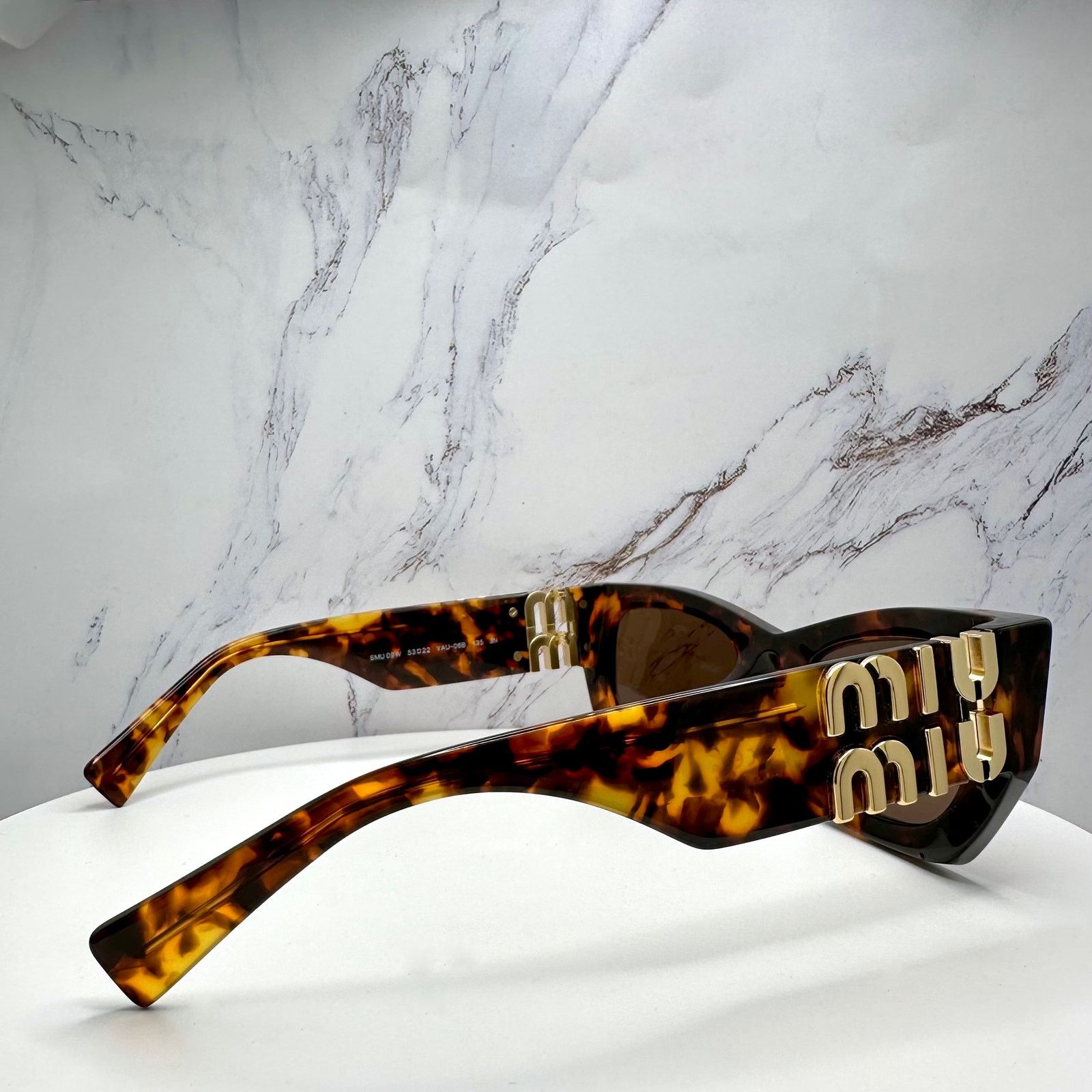 Miu Miu New MIU MIU Sunglasses Runway Glimpse Authentic Brown Square Size ONE SIZE - 4 Thumbnail