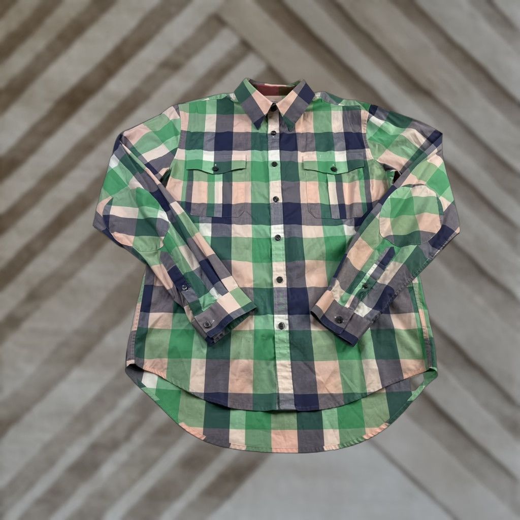 Uniqlo Uniqlo Opening Ceremony Mens Shirt Button-Up Colorful Plaid Long Sleeve Size L Multicolor Size US L / EU 52-54 / 3 - 1 Thumbnail