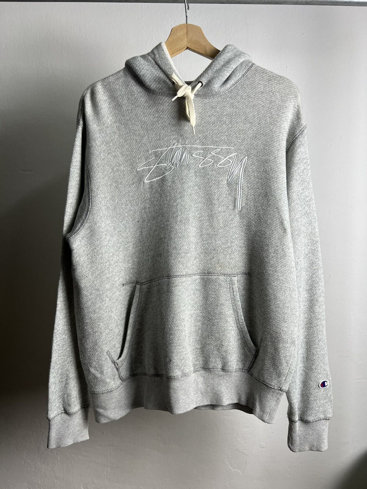 Stussy X Champion Sweatshirt | Grailed