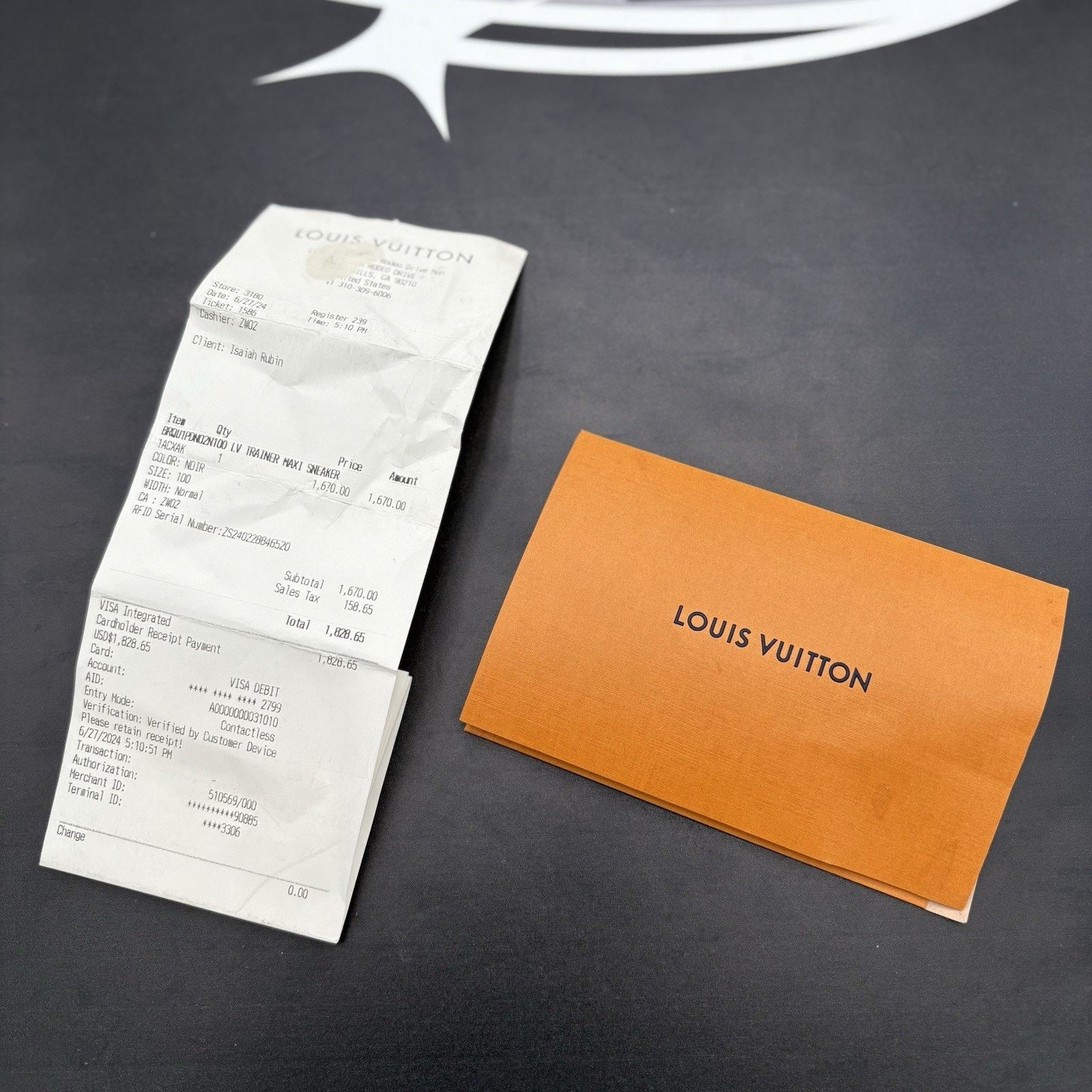 Louis Vuitton (11-11.5 US) Louis Vuitton Denim Maxi ' Black ' | WORN ONCE! Size US 11 / EU 44 - 16 Thumbnail