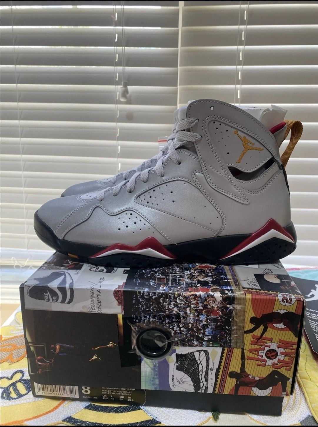 Jordan Brand Jordan 7 Retro Reflections Of A Champion Size 8 DS OG Box Size US 8 / EU 41 - 3 Thumbnail
