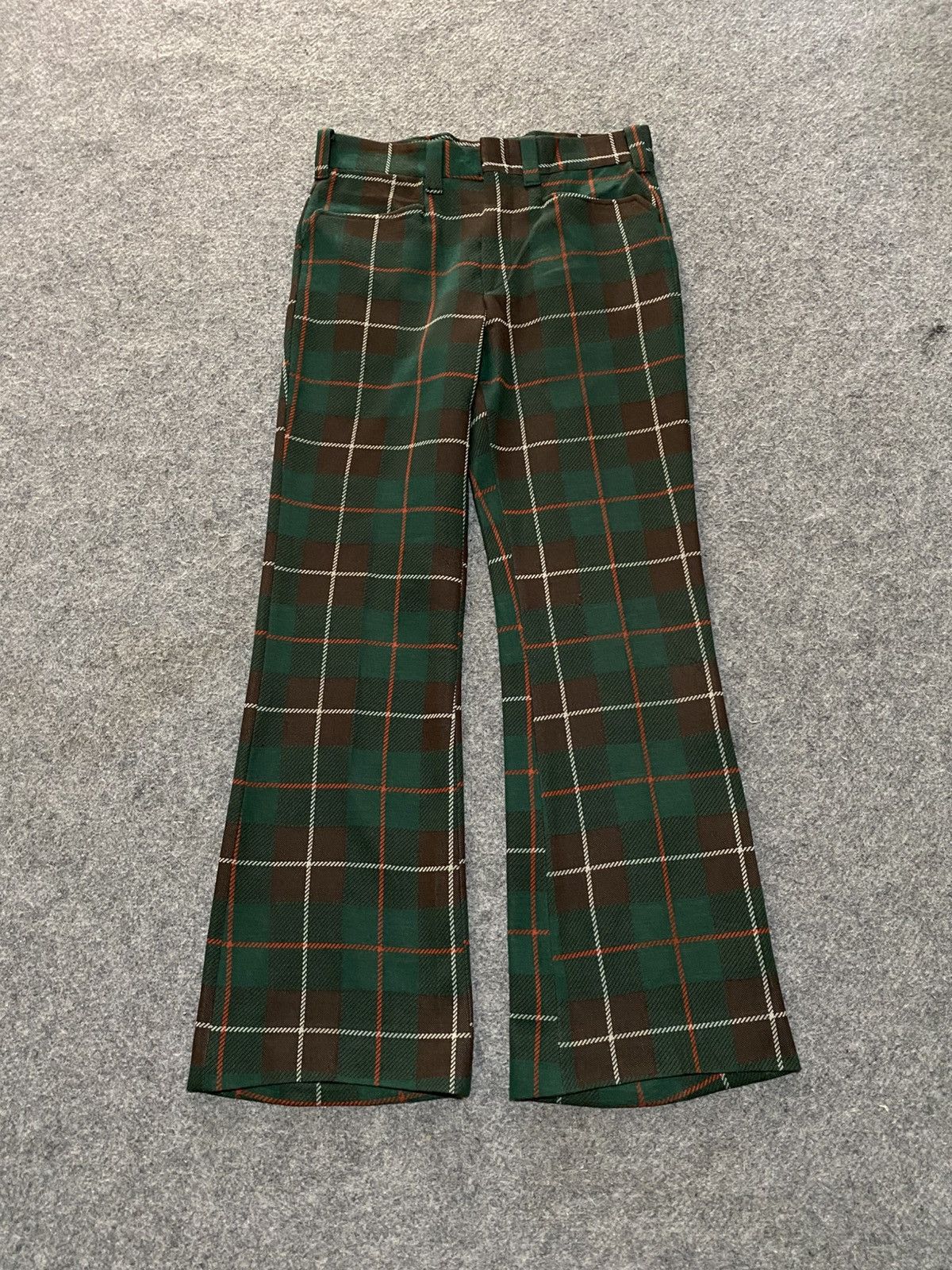 Vintage 70s Lee Plaid Pants Size US 30 / EU 46 - 1 Thumbnail