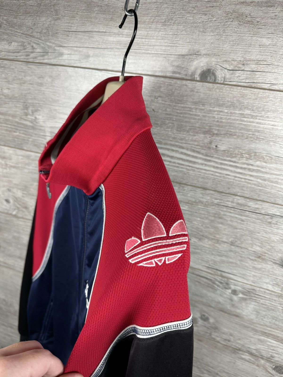 Adidas × Vintage Adidas Big Logo zip 80s Rare vintage size L Size US L / EU 52-54 / 3 - 12 Thumbnail