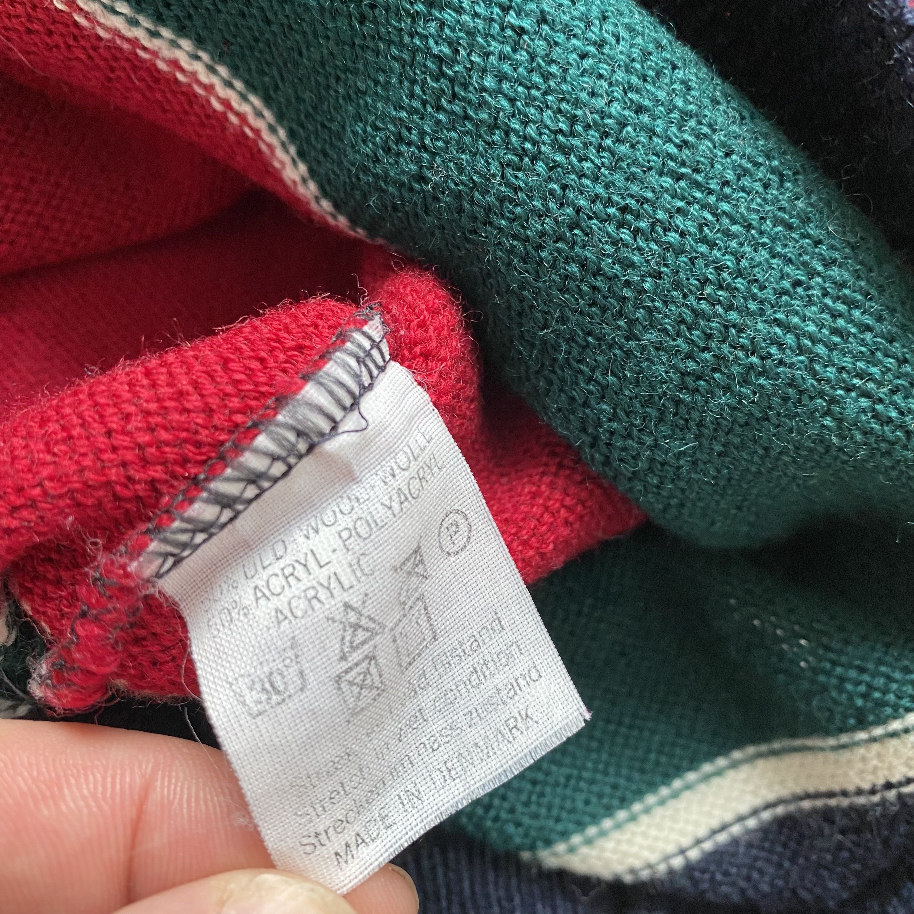 Nautica 🛥️ Vintage 90s Cozy Nautica wool sweater striped knitwear Size US L / EU 52-54 / 3 - 6 Thumbnail