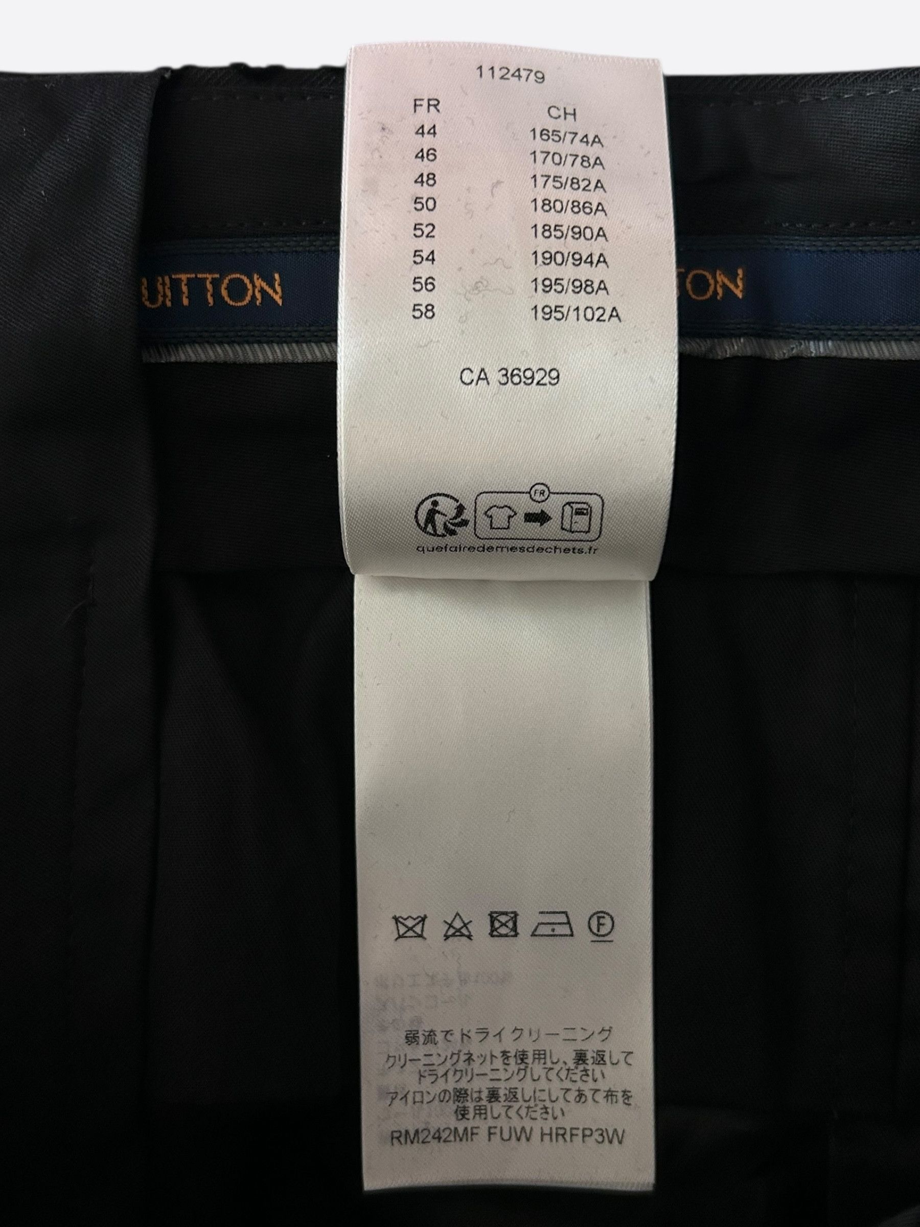 Louis Vuitton Louis Vuitton Black Crystal Monogram Trousers Size 34S - 4 Thumbnail