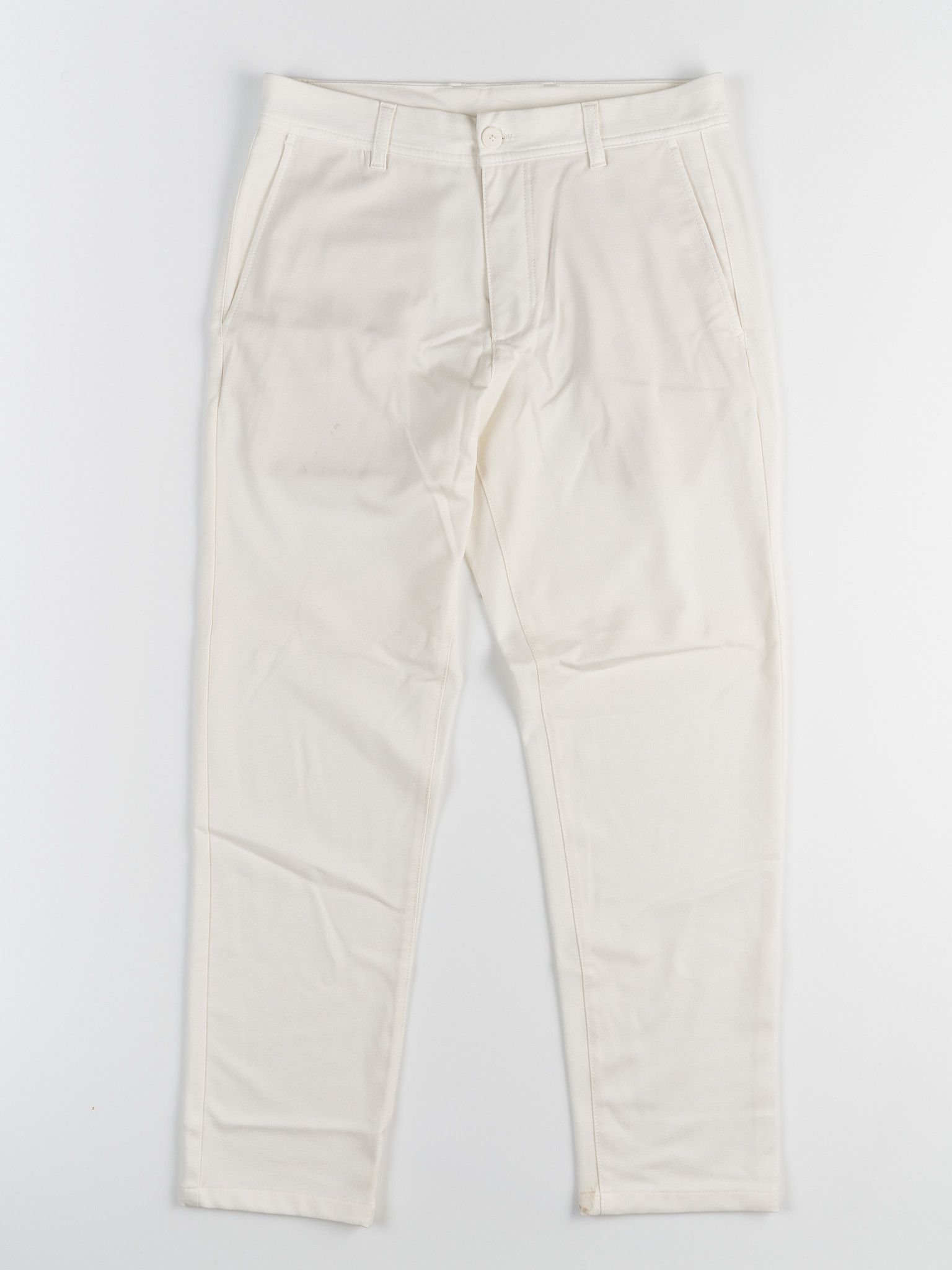 Zara ZARA STRAIGHT FIT CHINO PANTS CREME Size US 30 / EU 46 - 2 Thumbnail