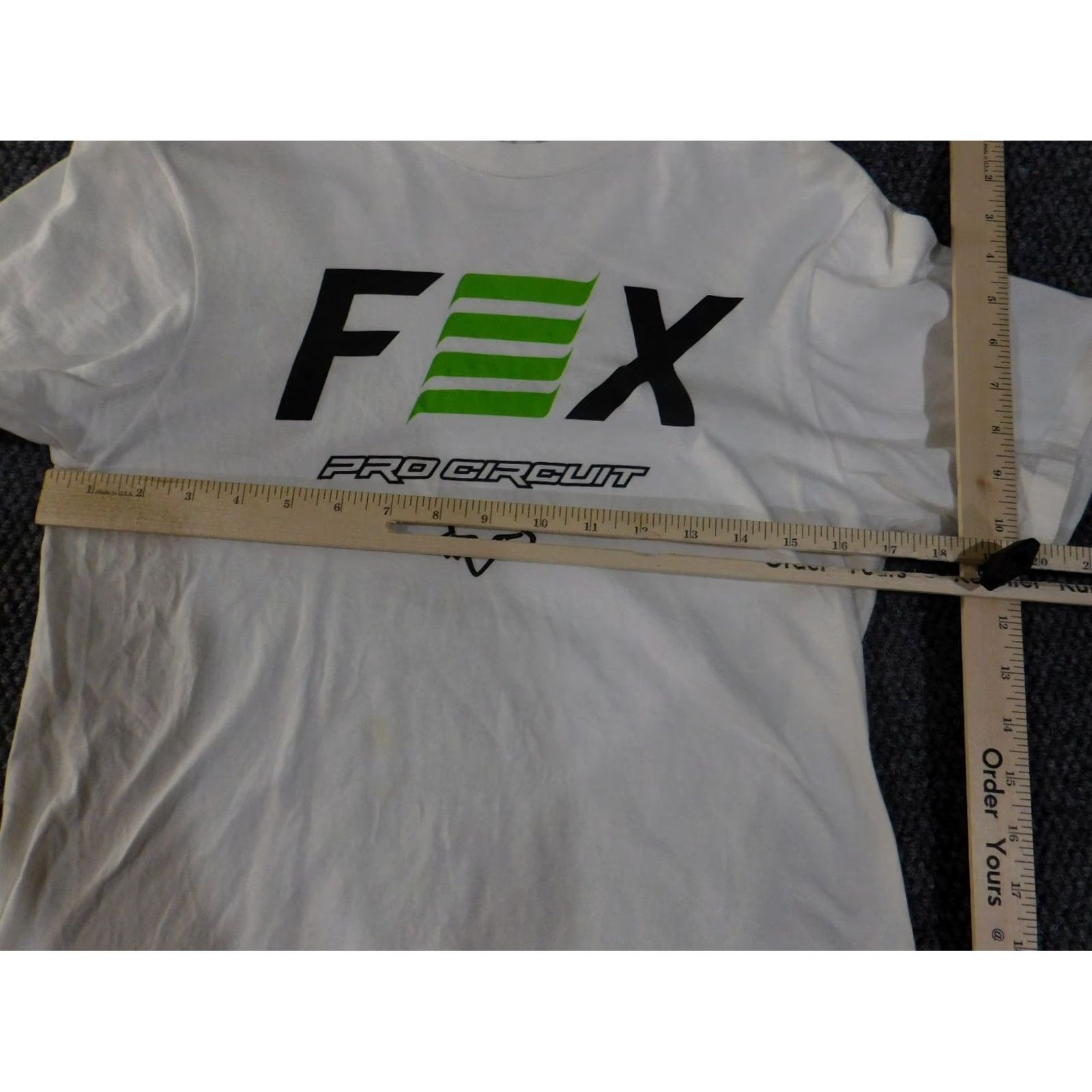 Fox Racing Fox Racing T-Shirt Mens Small White Pro Circuit Motocross Graphic Short Sleeve Crew Neck Size US S / EU 44-46 / 1 - 7 Thumbnail