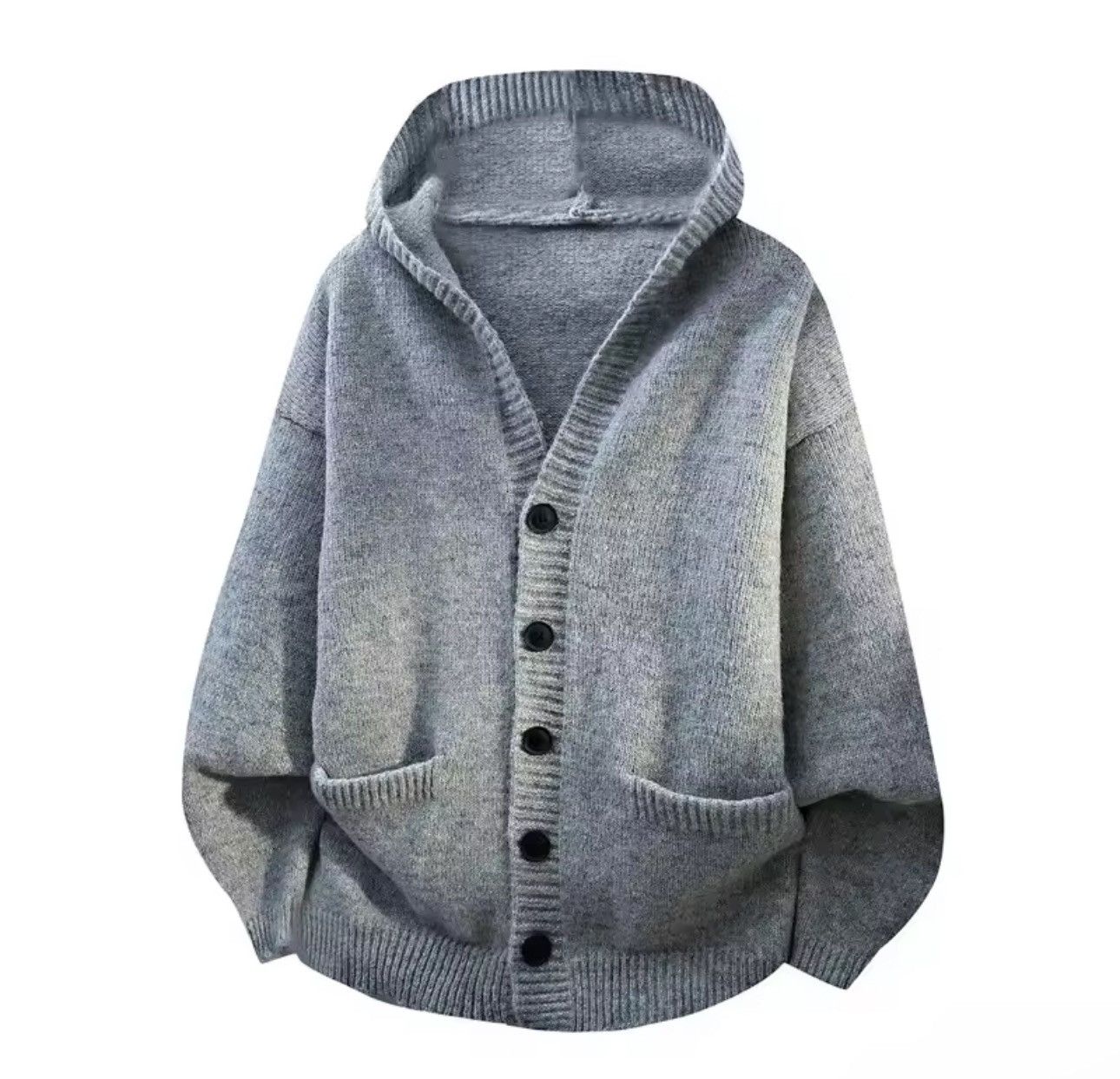 Other Hooded Knitted Warm Sweater Cardigan Casual Streetwear Size US M / EU 48-50 / 2 - 1 Thumbnail