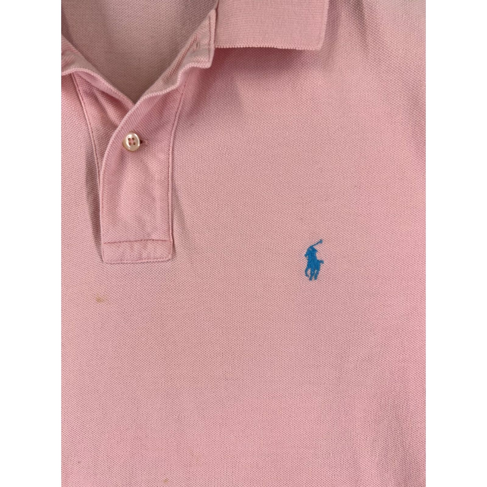 Ralph Lauren VINTAGE Ralph Lauren Polo Shirt Men M Pink Golf Embroidered Pony STains Size US M / EU 48-50 / 2 - 6 Thumbnail
