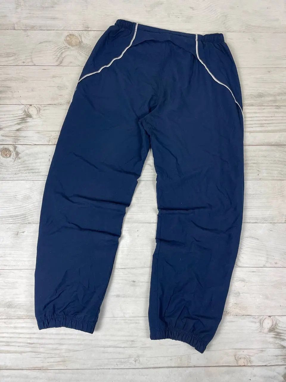 Nike Vintage Nike Track Pants 00s Striped Nylon Swoosh Y2K Baggy Size US 34 / EU 50 - 10 Thumbnail